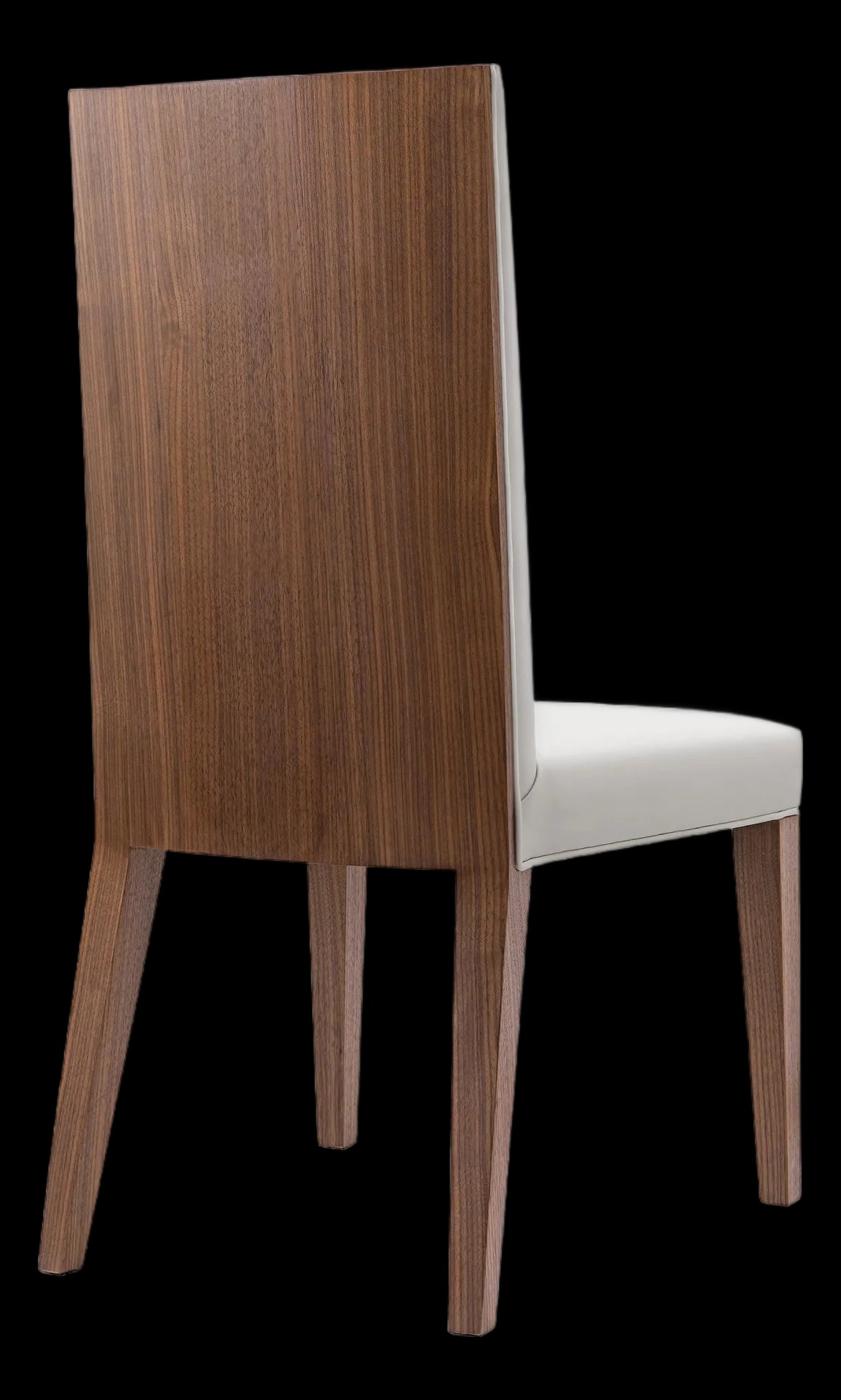 Modern Greg Sheres Style Walnut Backed Dining Chair - A Pair - 2