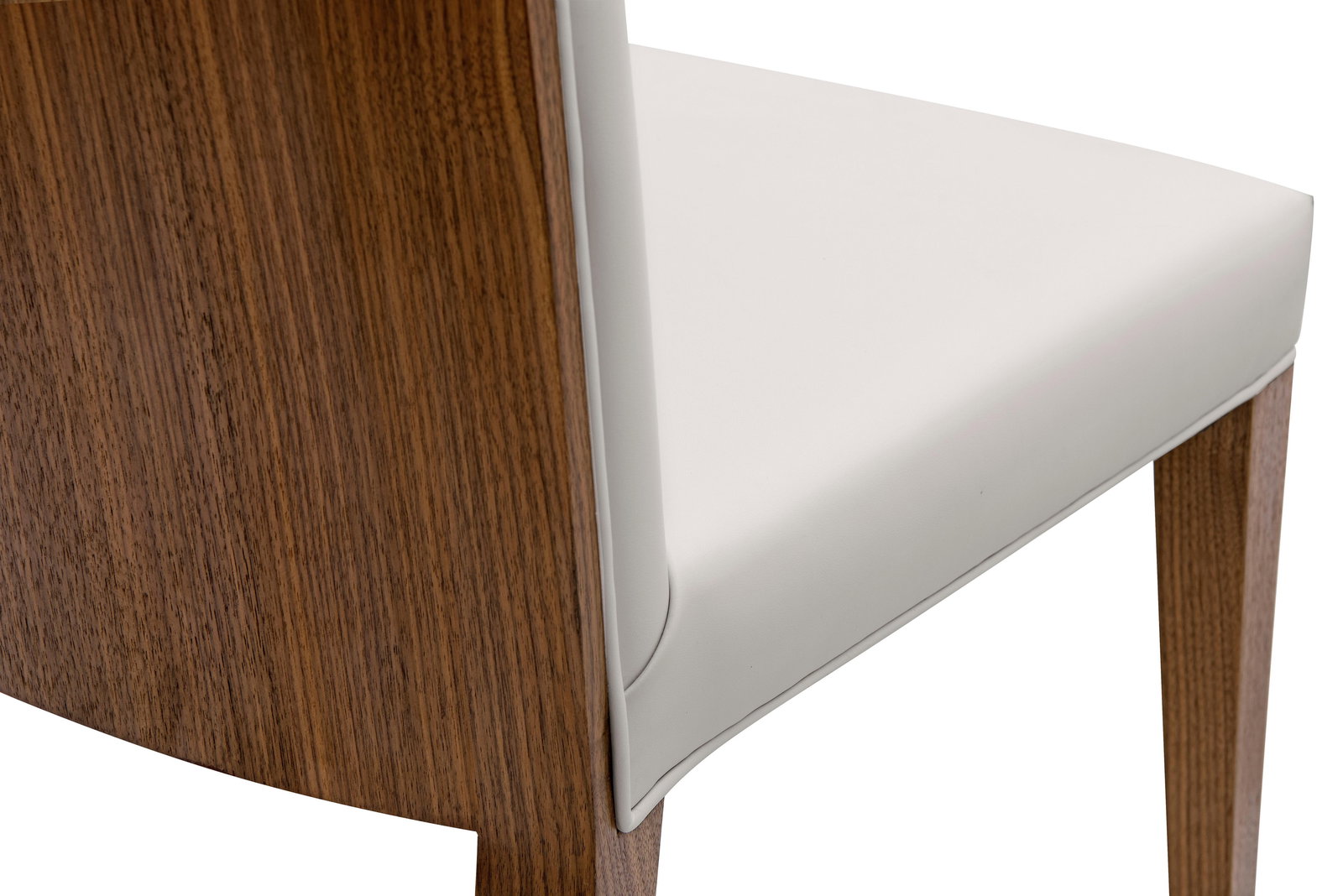 Modern Greg Sheres Style Walnut Backed Dining Chair - A Pair - 3