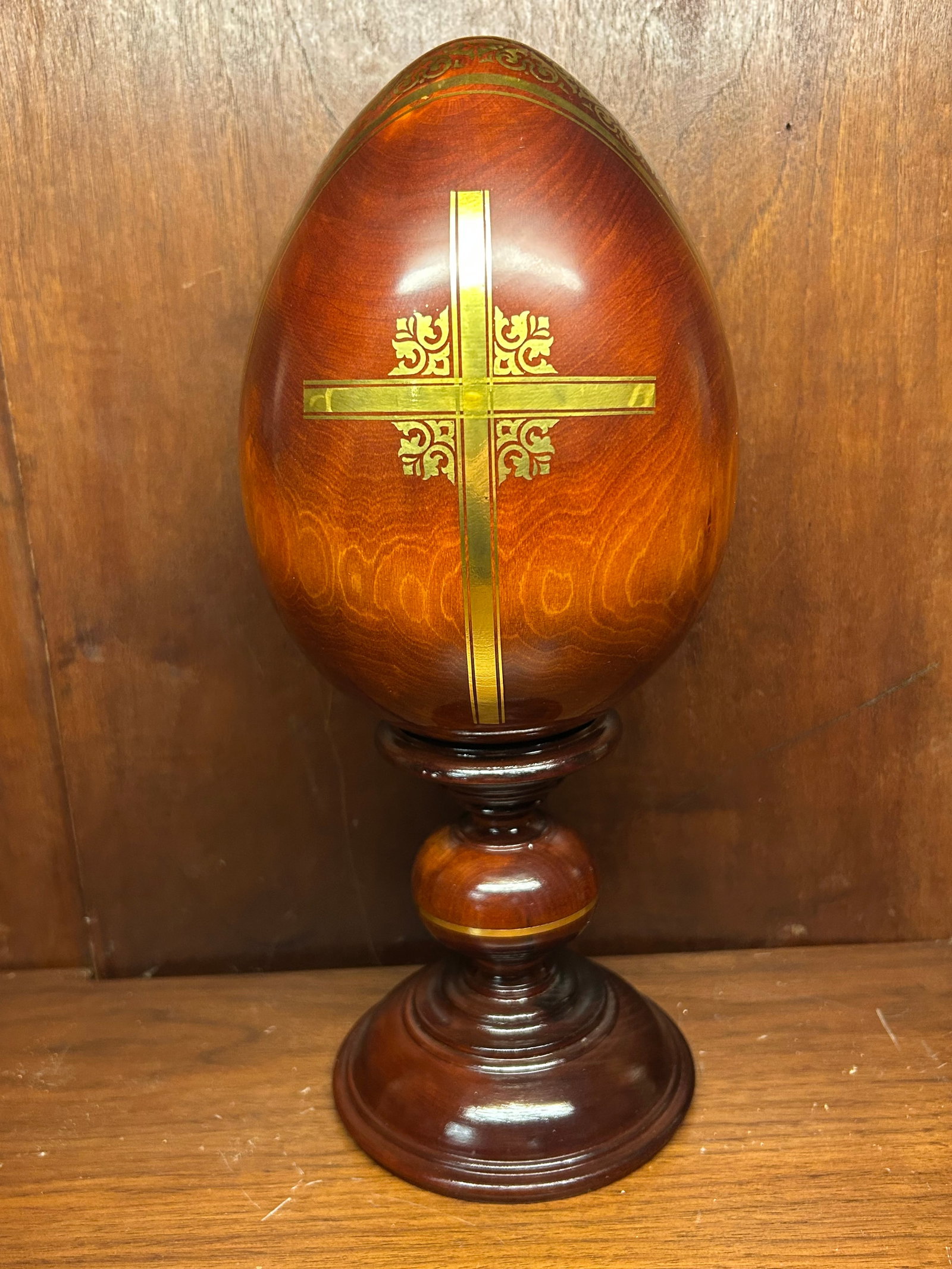 1980s Vladimir Gorsky "” Mother of God (Gold Leaf Egg Icon) - 3
