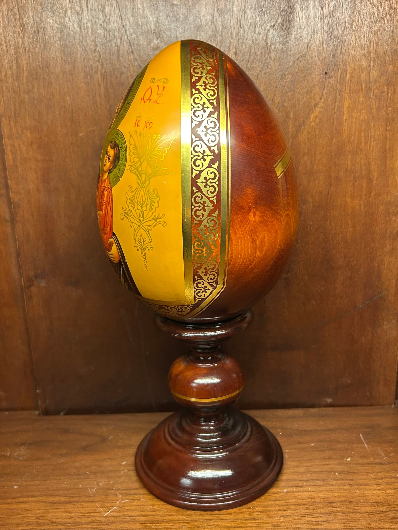 1980s Vladimir Gorsky "” Mother of God (Gold Leaf Egg Icon) - 9