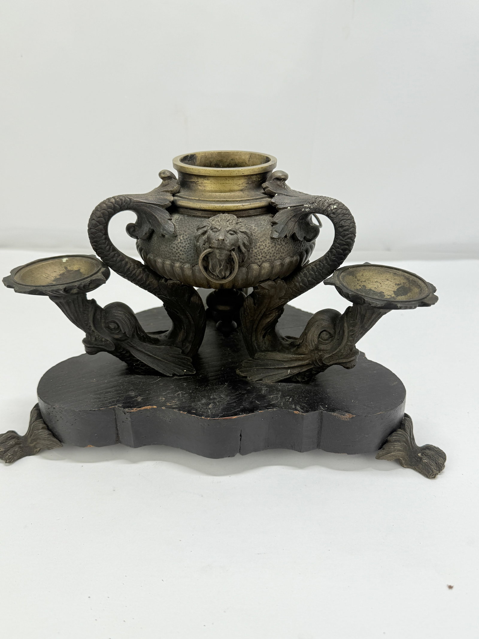 French Empire Bronze Inkwell After the Roman Oil Lamps, C. 1815–25 - 5