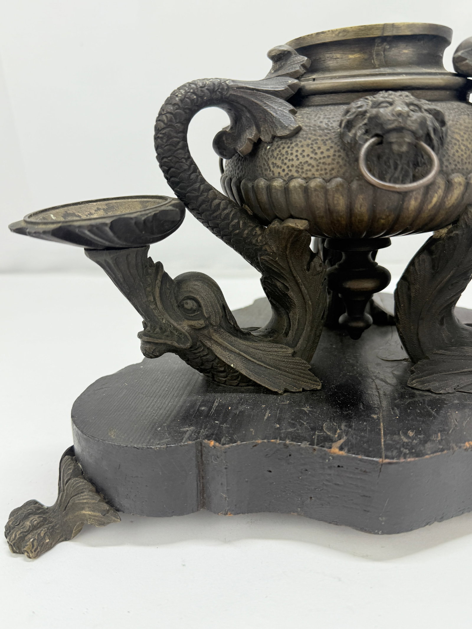 French Empire Bronze Inkwell After the Roman Oil Lamps, C. 1815–25 - 6