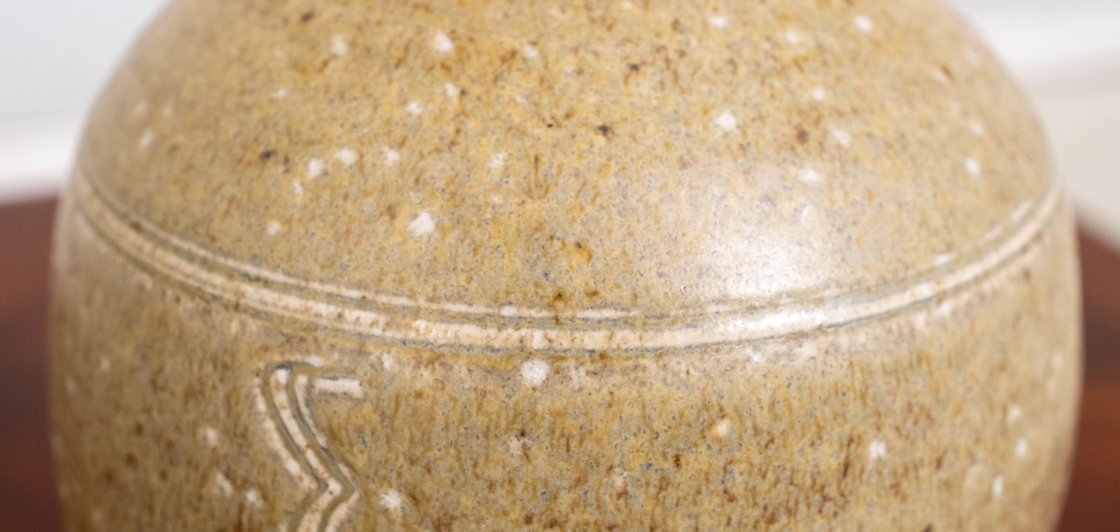 Japanese Taisho Style Sand Glazed Pottery Vase - 5