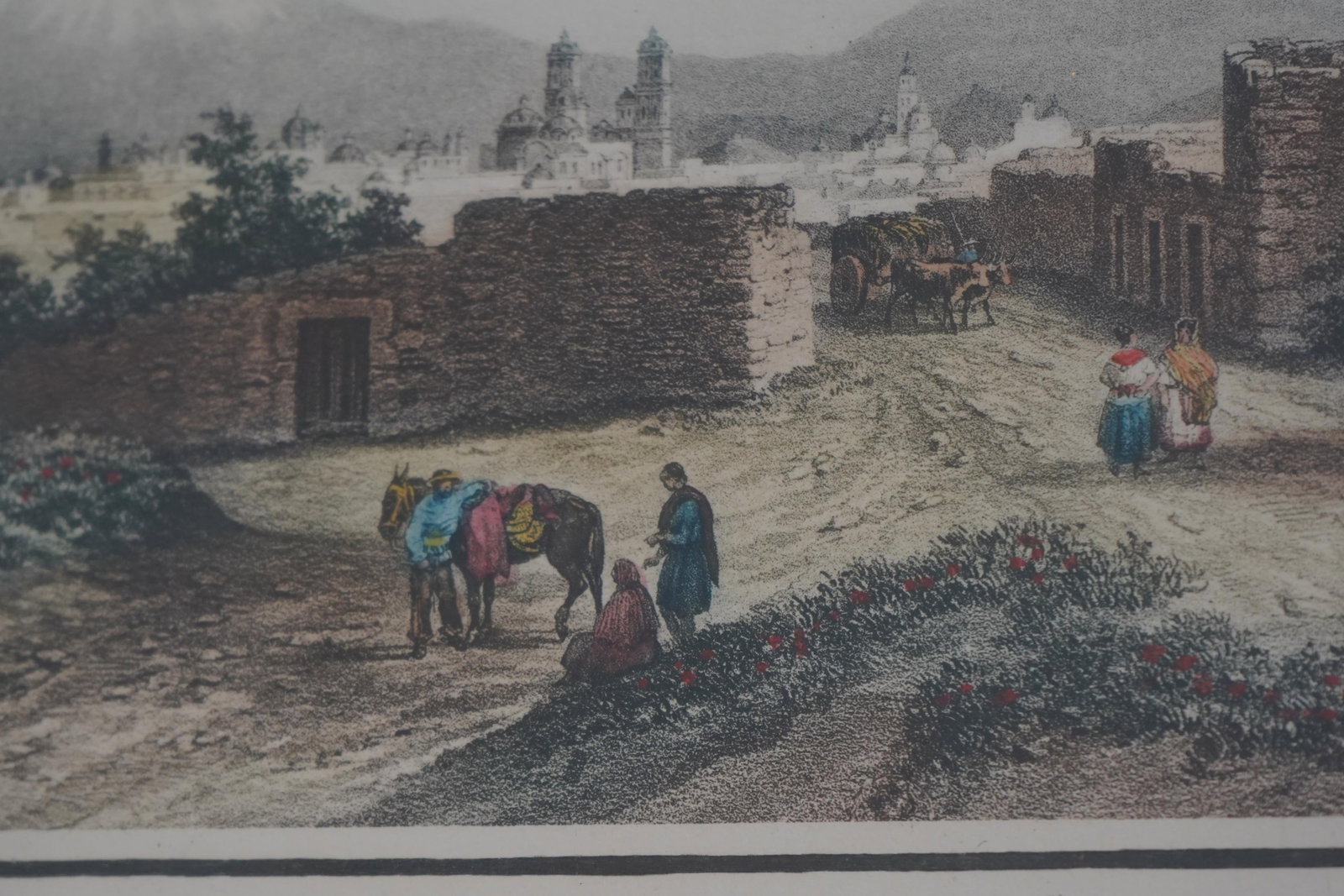 Set of 7 Vintage Framed Colored Engravings Etchings Military Ships - 10