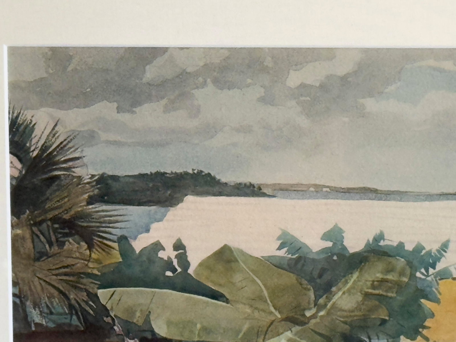 Vintage Winslow Homer Flower Garden and Bungalow Bermuda Reproduction Print, 1960s - 5