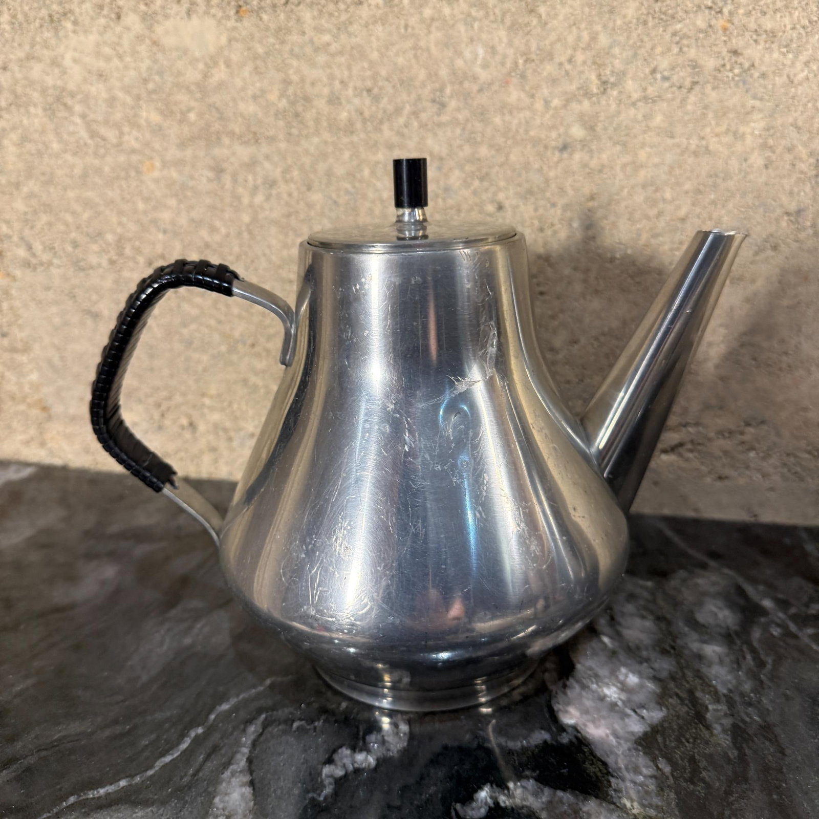 BrÃ¸drene Mylius Norway Pewter Tea Coffee Pots Scandinavian Modern - 3