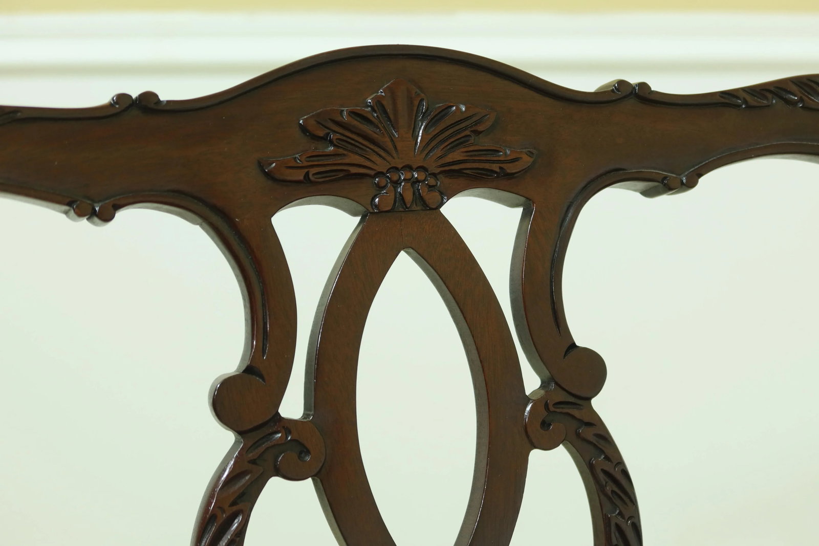 Set of 8 Kindel Chippendale Mahogany Dining Room Chairs - 12
