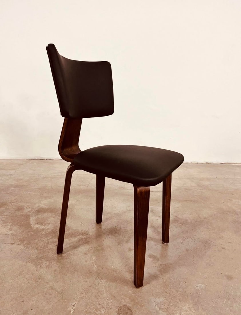1950s Mid-Century Set of 6 Dining Chairs Attributed to Cor Alons for Gouda Den Boer - 4
