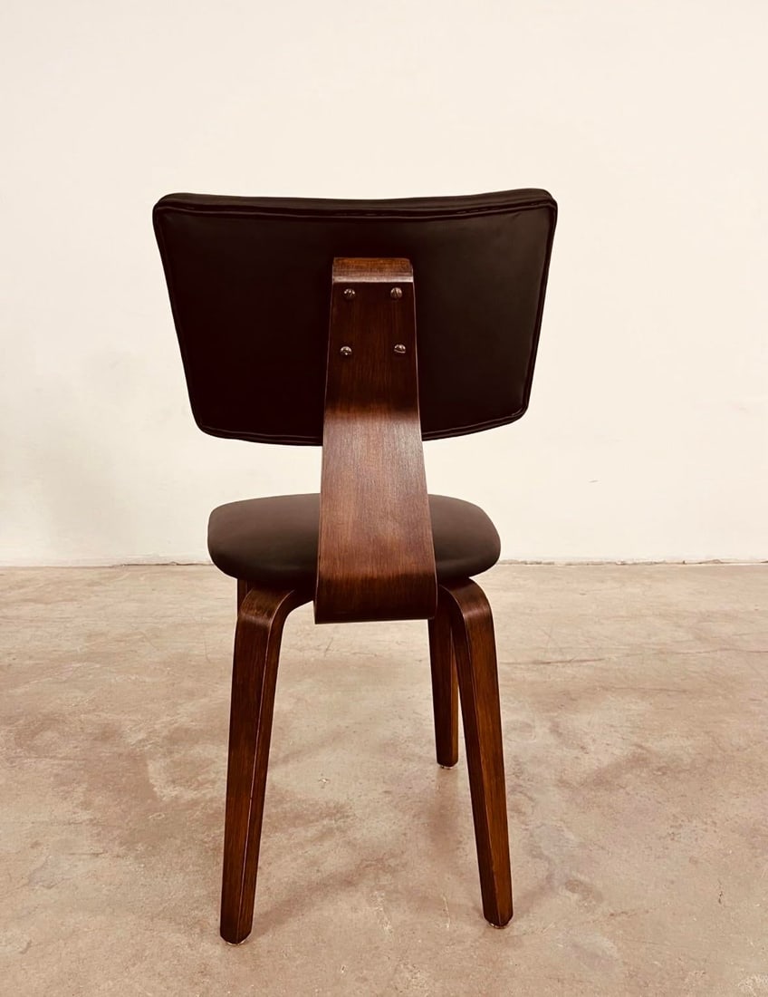 1950s Mid-Century Set of 6 Dining Chairs Attributed to Cor Alons for Gouda Den Boer - 6
