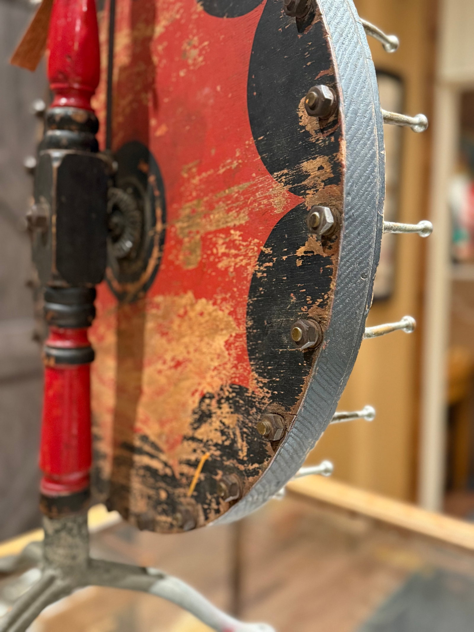 Rare 1920s Horse Racing Gaming Wheel by Evans & Co Chicago - 10