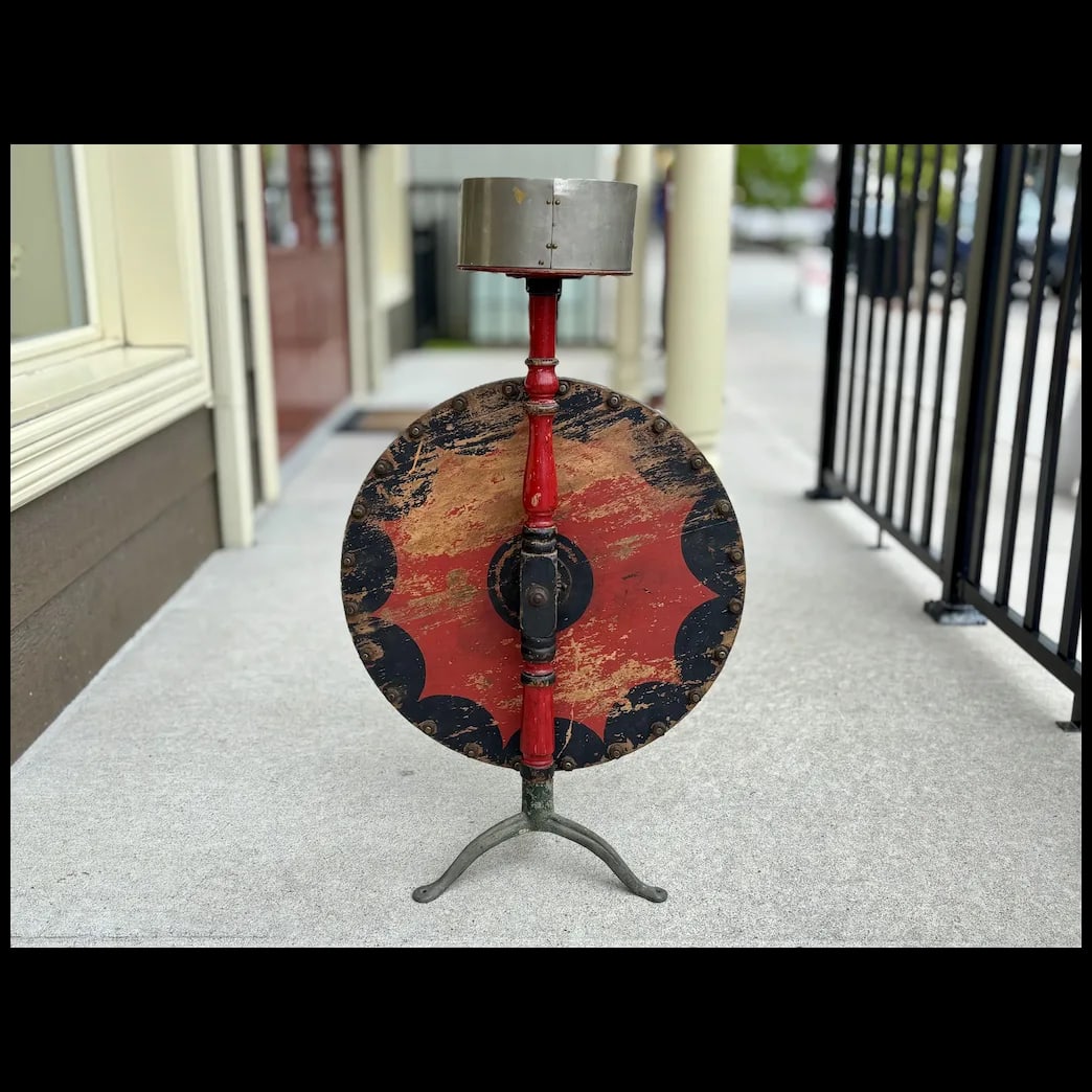Rare 1920s Horse Racing Gaming Wheel by Evans & Co Chicago - 2