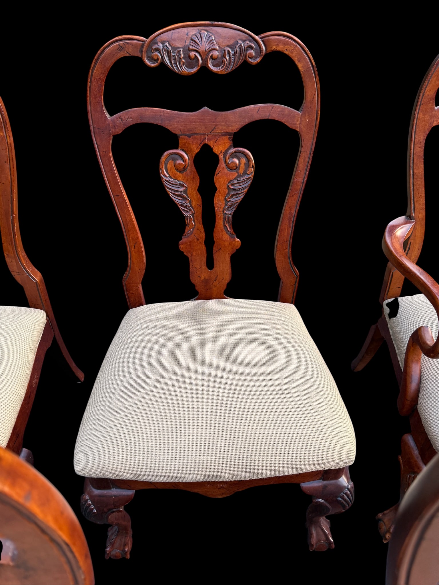 Late 20th Century Attributed to Hickory White Hampton Collection Dining Chairs - Set of 8 - 13