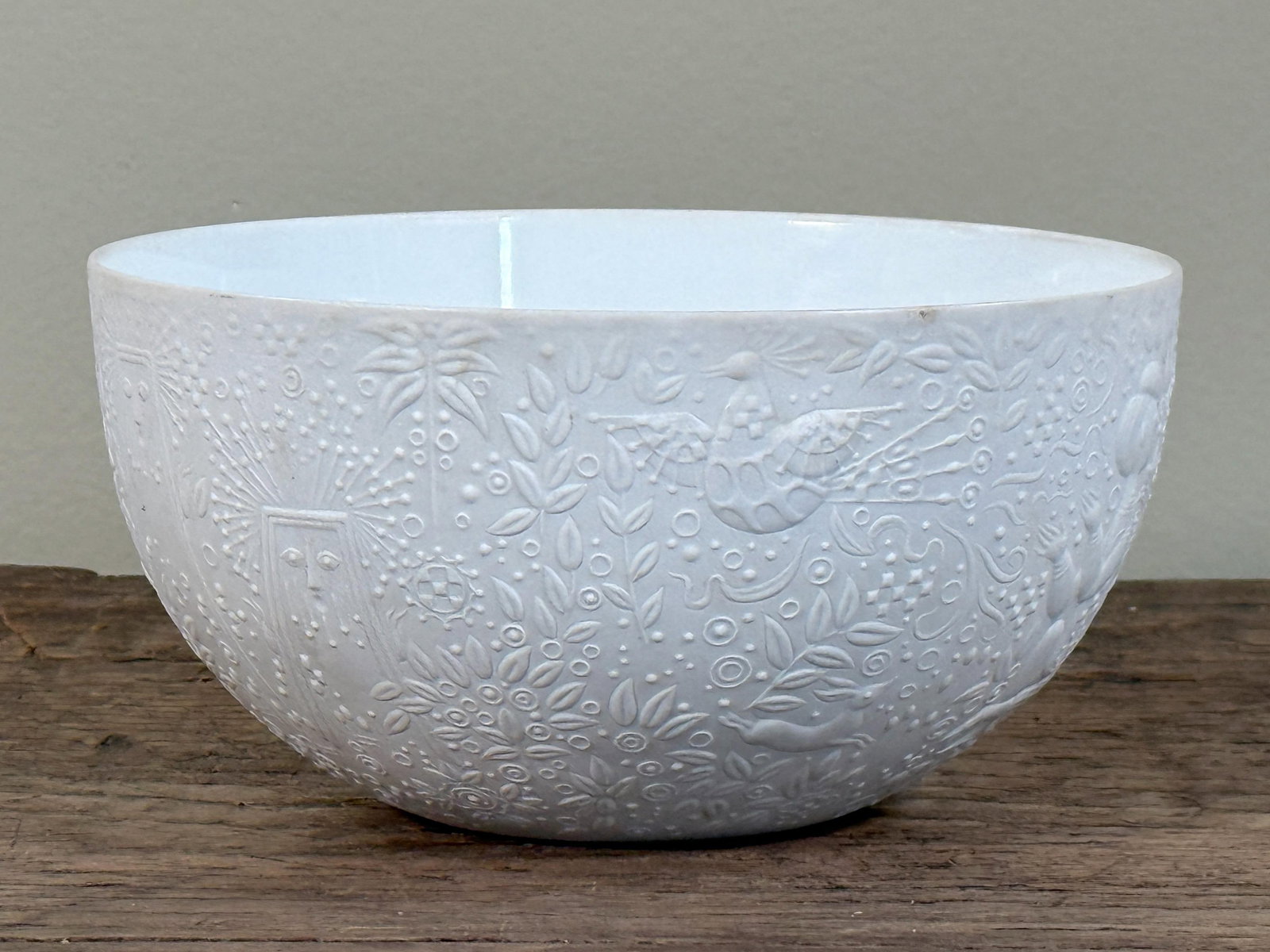 Mid Century Modern Rosenthal Bjorn Wiinblad Die Zauberflöte White Porcelain Art Bowl - 2