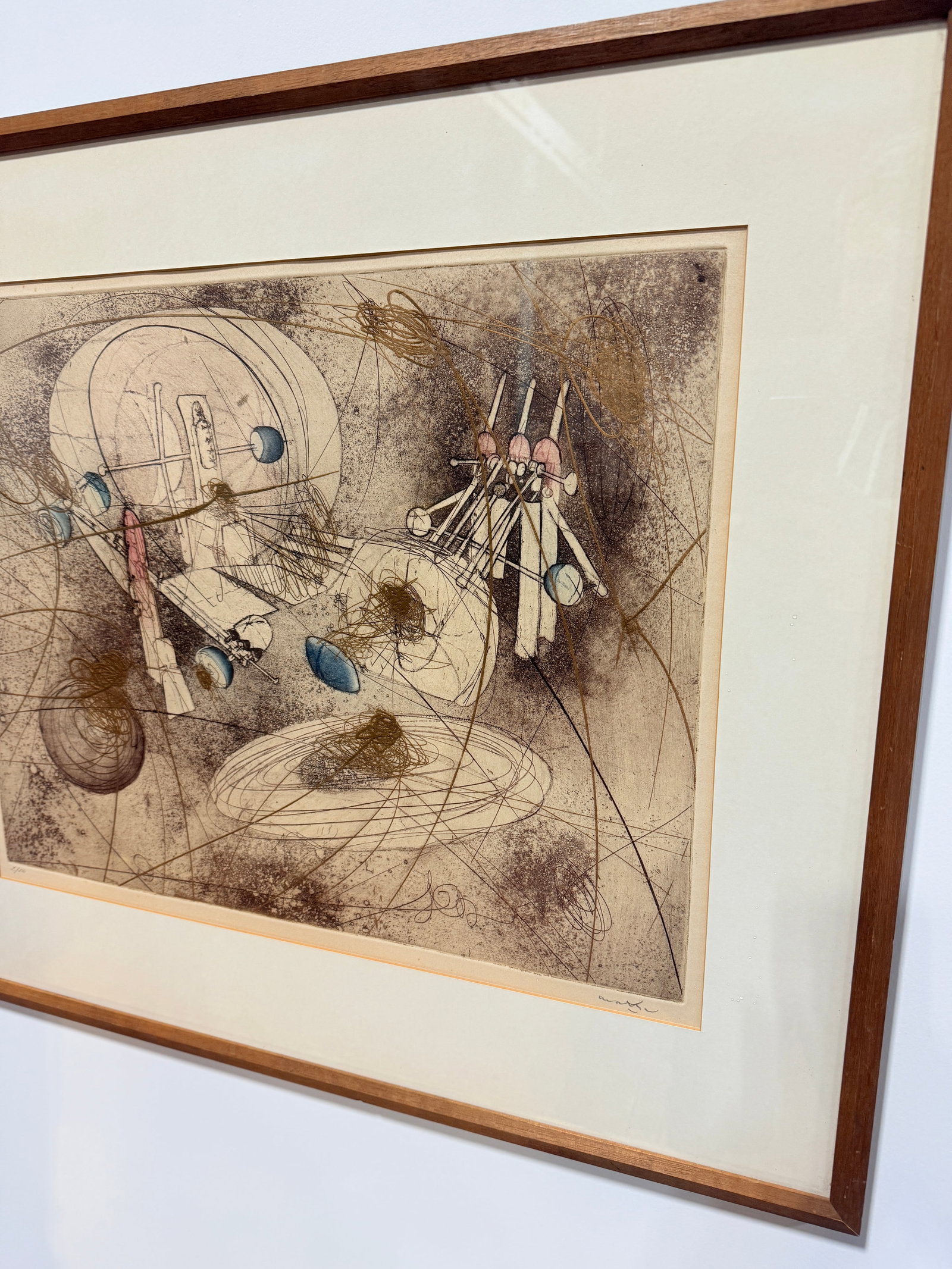 Roberto Matta "Look at the Heart of the World" Circa 1965 Etching 2/50 - 5
