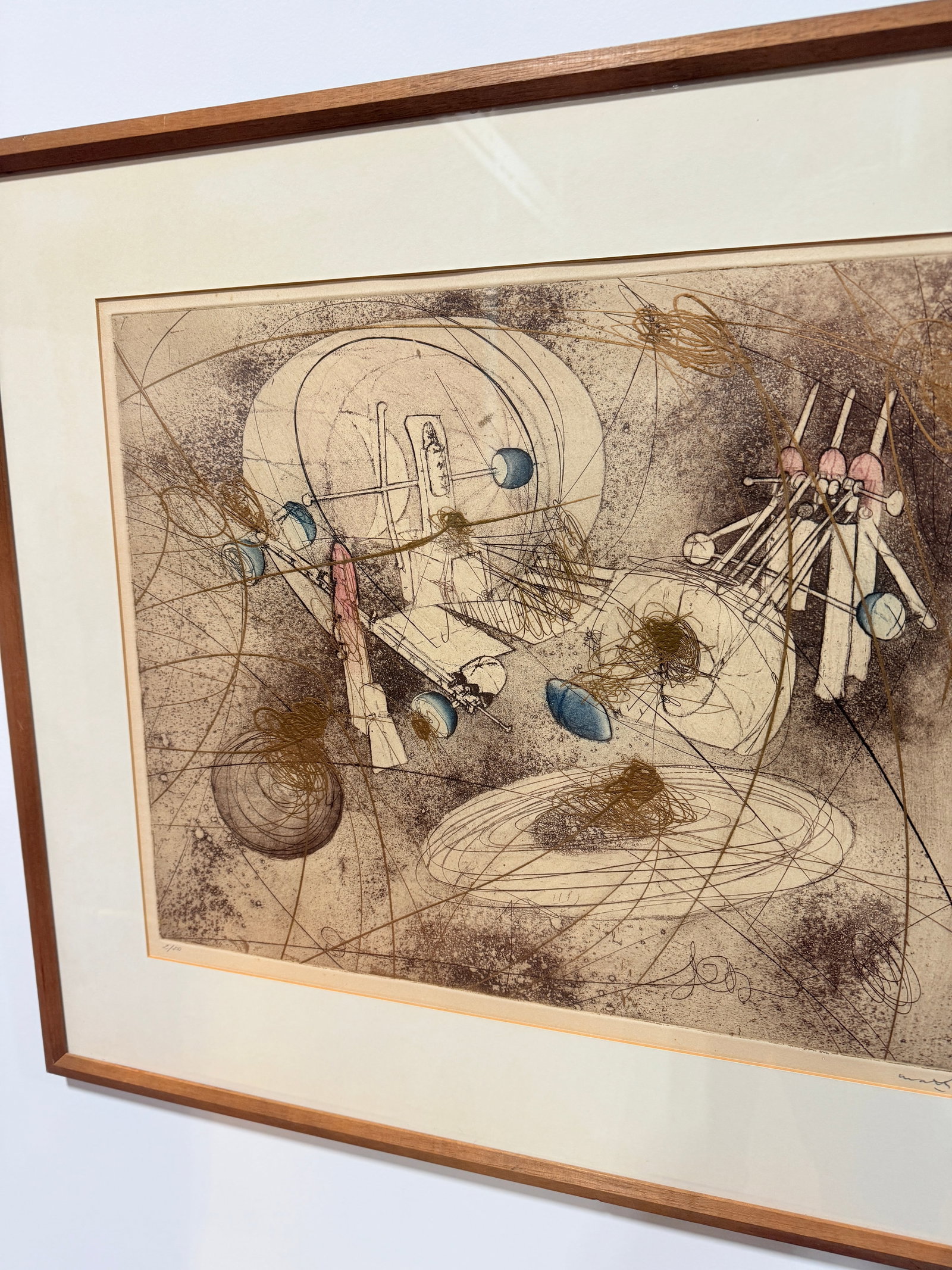 Roberto Matta "Look at the Heart of the World" Circa 1965 Etching 2/50 - 6