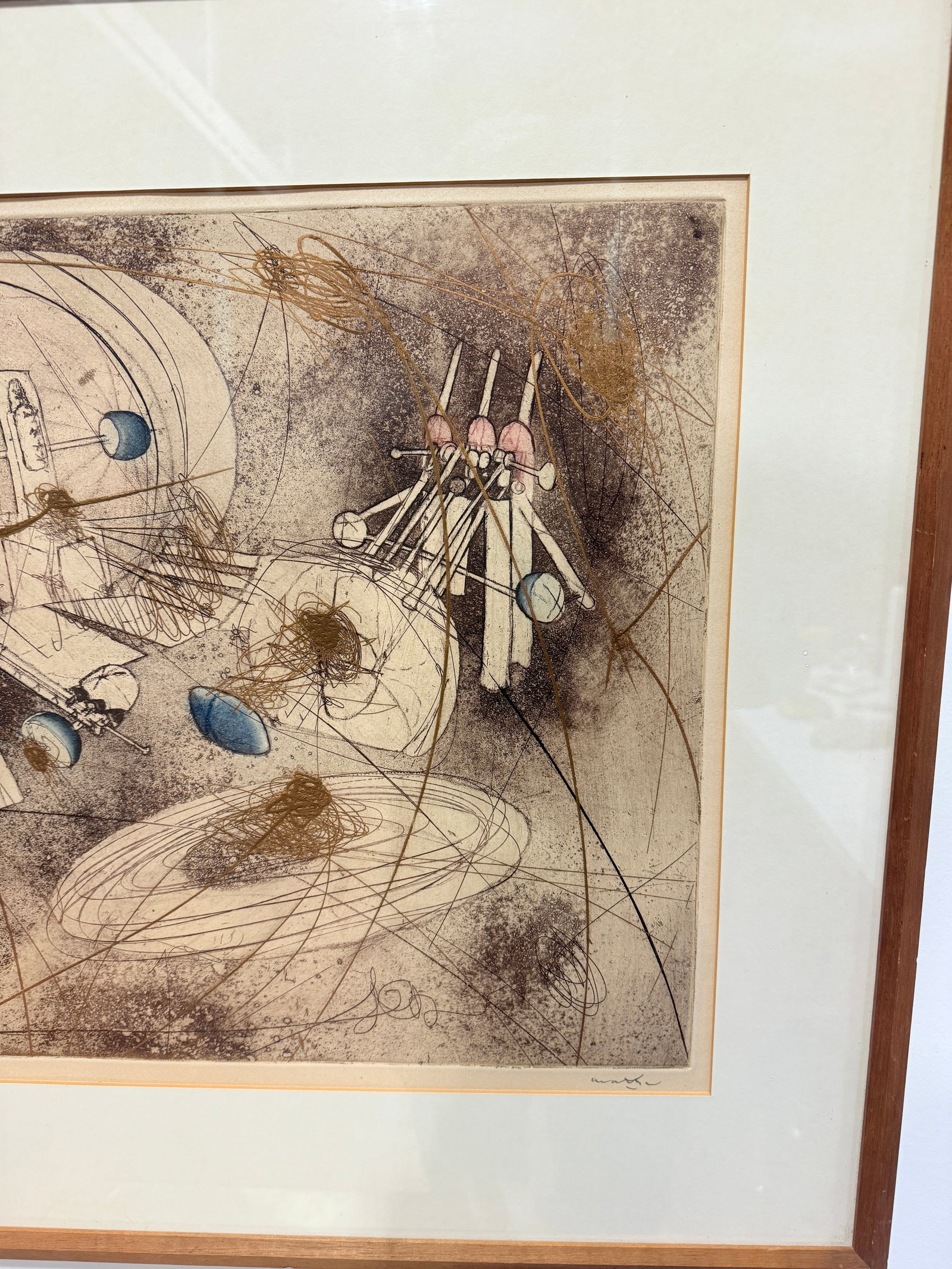 Roberto Matta "Look at the Heart of the World" Circa 1965 Etching 2/50 - 9