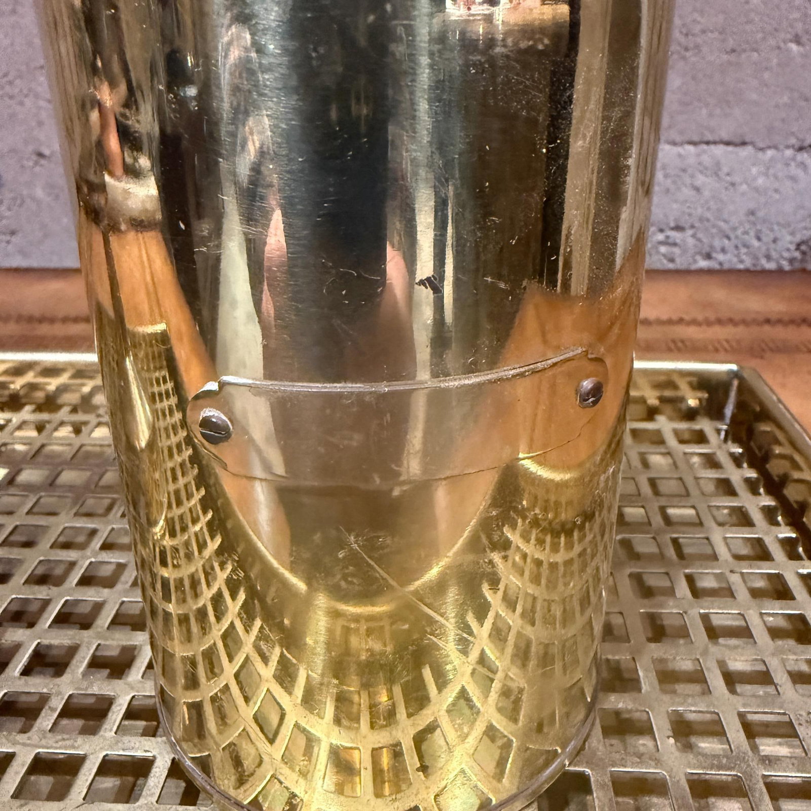 G v Harnisch Denmark Brass Marine Nautical Set Lamp Flask Tray - 3