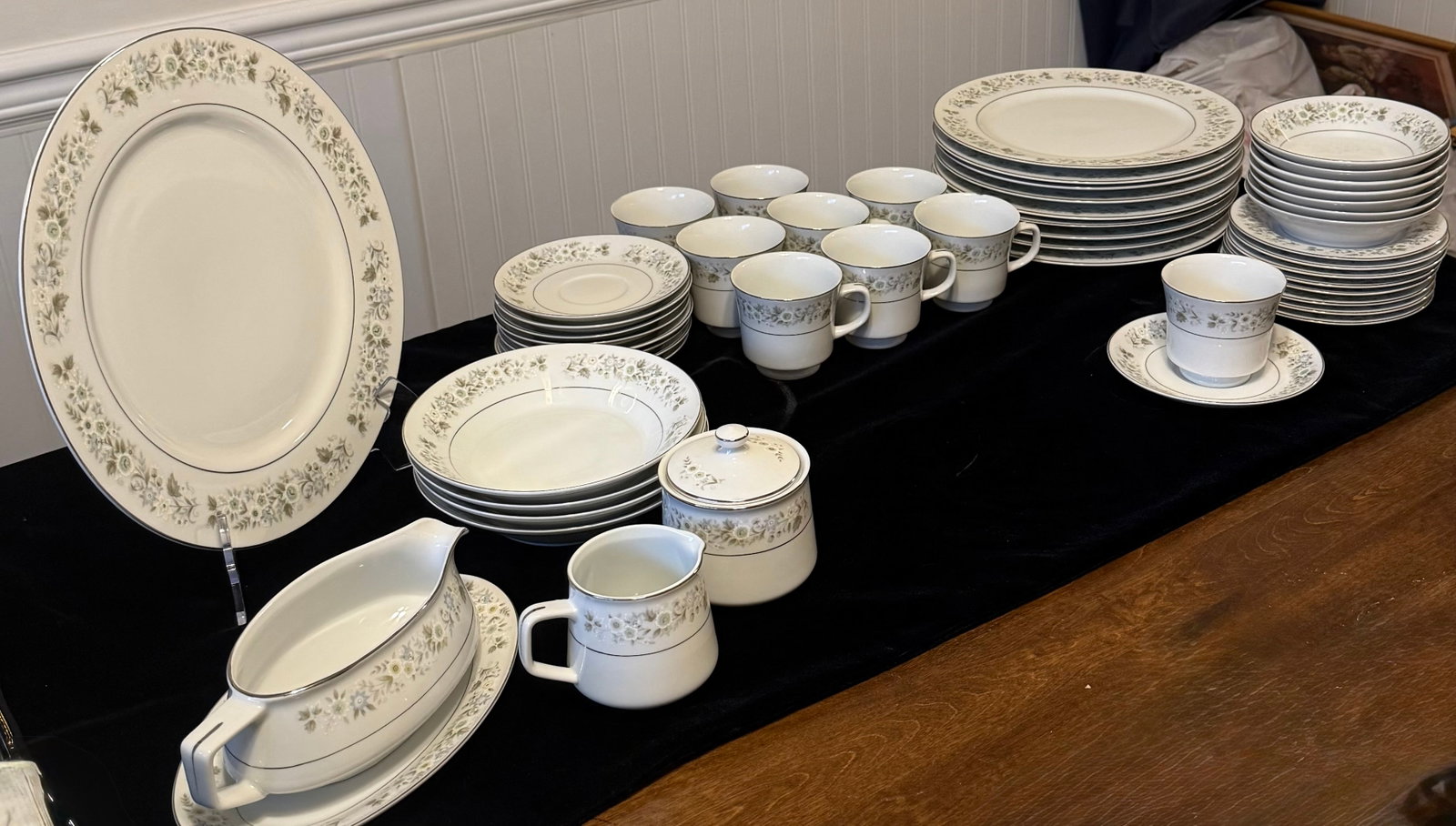 1960s Imperial China W. Dalton 745 Wild Flower Dishes - Set of 39 - 11