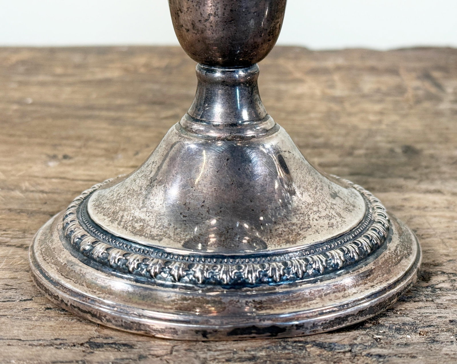 International Sterling Silver Etched Crystal Hurricane Candlesticks – A Pair - 5