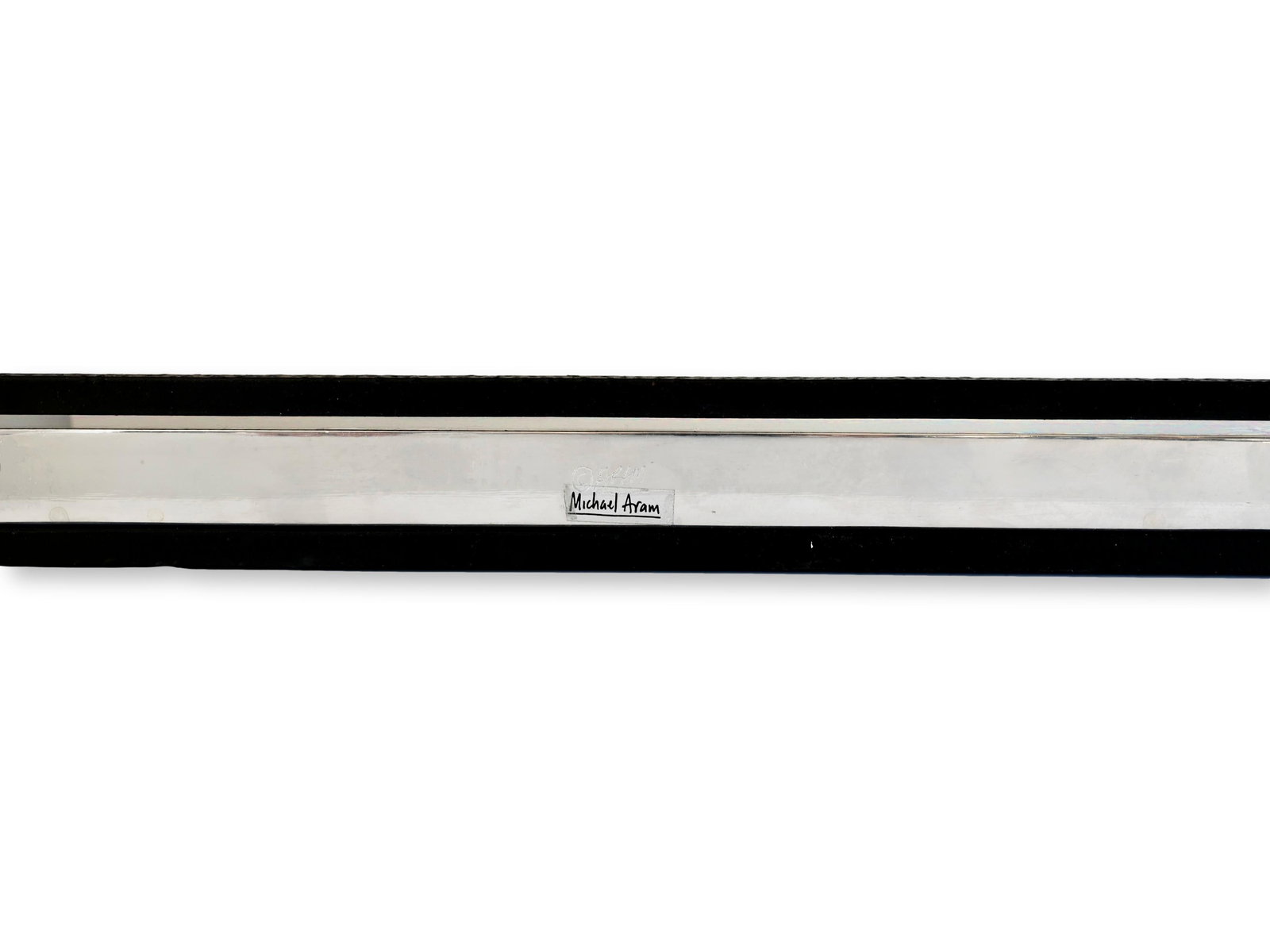 Michael Aram 35.5" Chrome & Iron Planter - 6