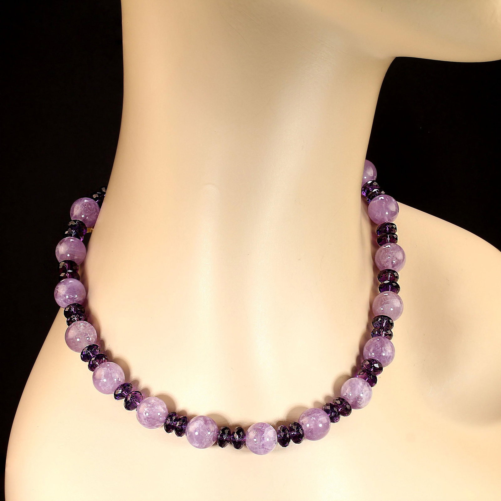 Ajd 17 Inch Amethyst and More Amethyst Necklace February Birthstone - 4