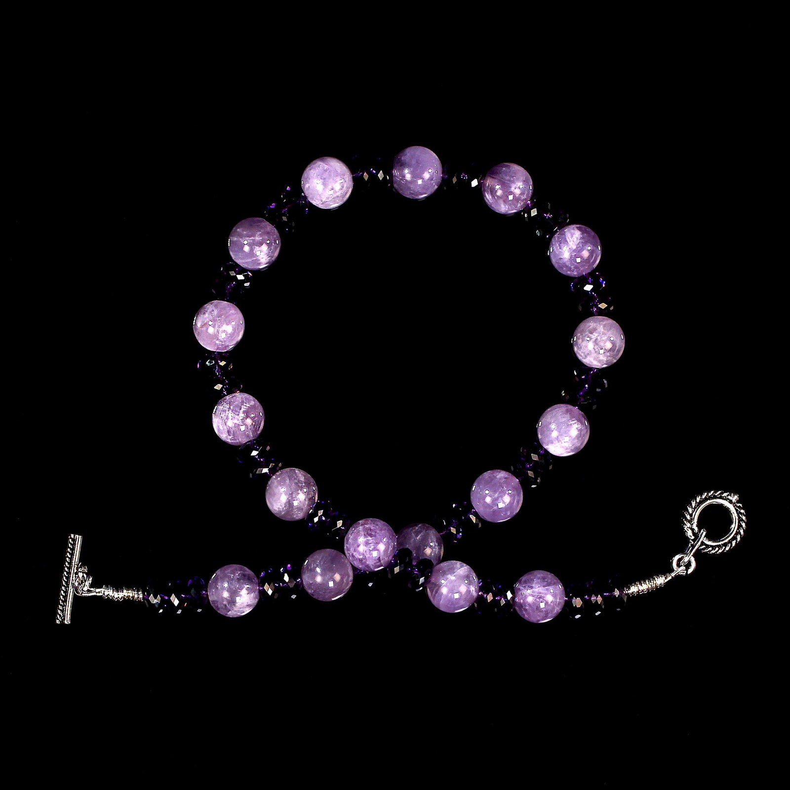Ajd 17 Inch Amethyst and More Amethyst Necklace February Birthstone - 6