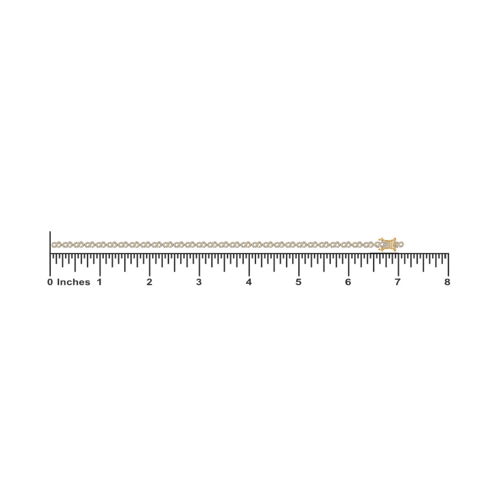 10K Yellow Gold Round Diamond Infinity Designer 7 Inch Bracelet 1-1/2 Cttw - 2
