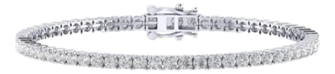 10K White Gold 3mm Round Cvd Diamond 8 Inch Tennis Bracelet 6-1/3 Cttw: Elite Brilliance: 10K White Gold & 6-1/5 Cttw CVD Diamond 7-Inch Tennis BraceletThe Essential Icon of Sustainable LuxuryOwn the classic silhouette that defines timeless elegance. This 7-inch tennis br