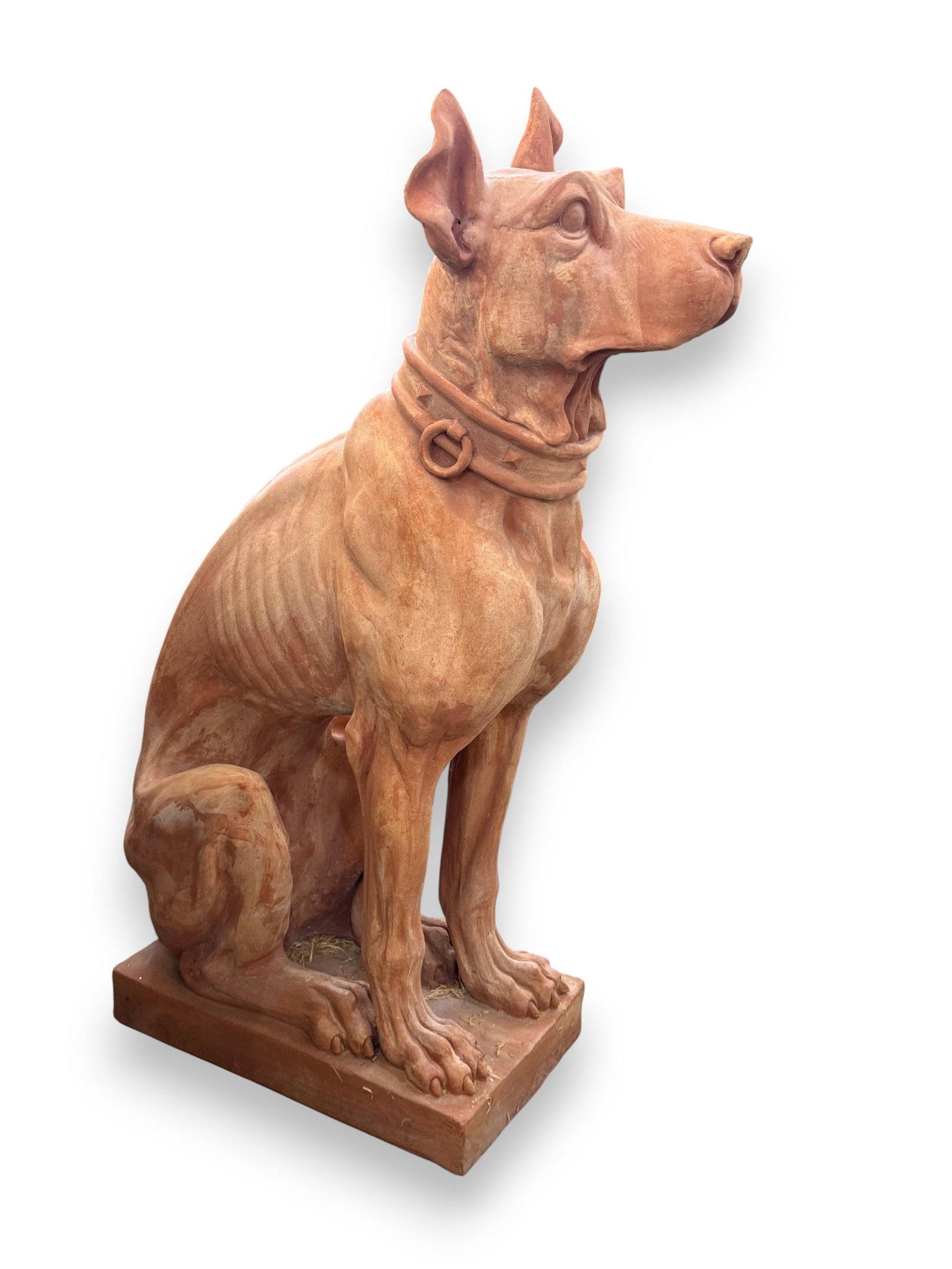 Italian Terracotta Dog Statue - 3