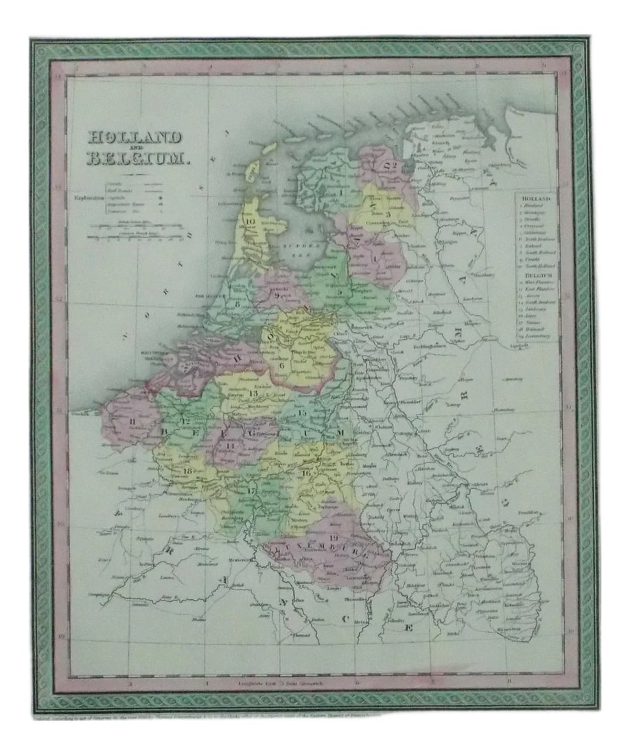 Map of Russia in Europe by Cowperthwait, 1850: Original engraving by Thomas Cowperthwait, circa 1850. Beautiful original color. Dimensions 14" x 17.25". Please note: If you purchase multiple items, we'll gladly combine shipping"”just send