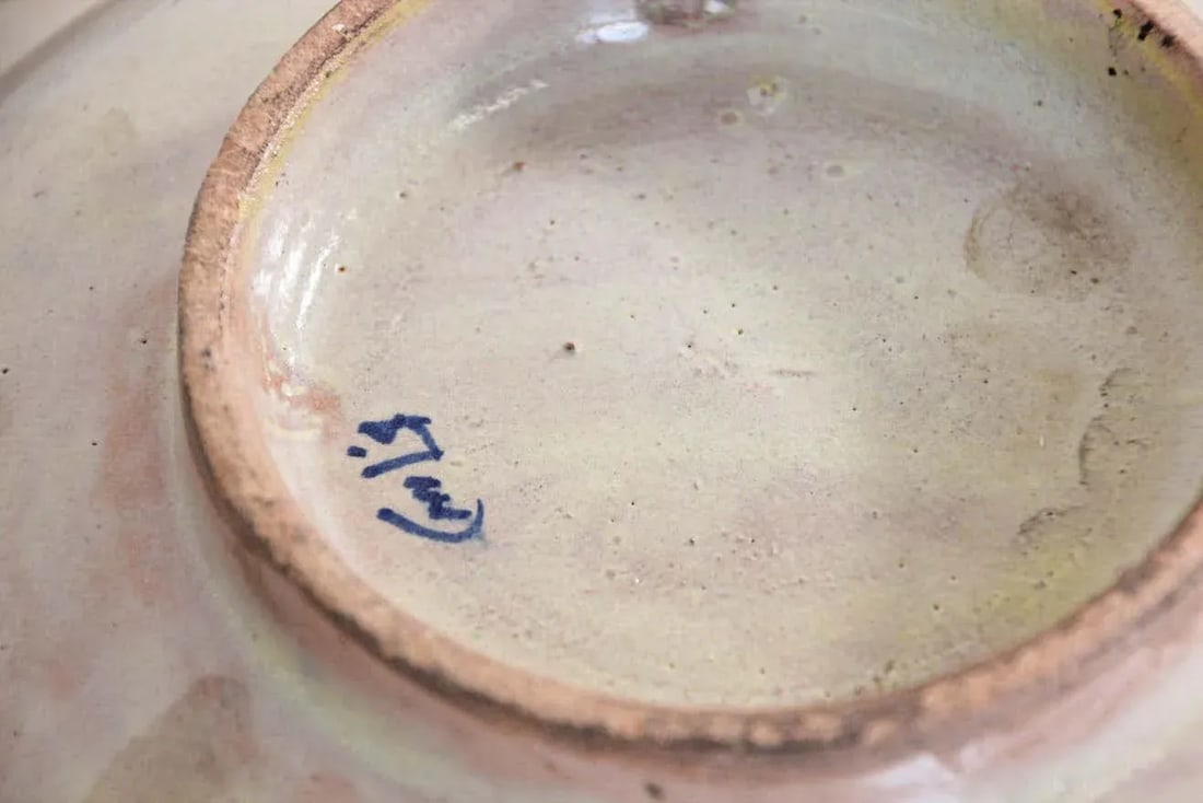 Moroccan Moorish Ceramic Bowl Adorned With Silver Filigree From Fez - 3