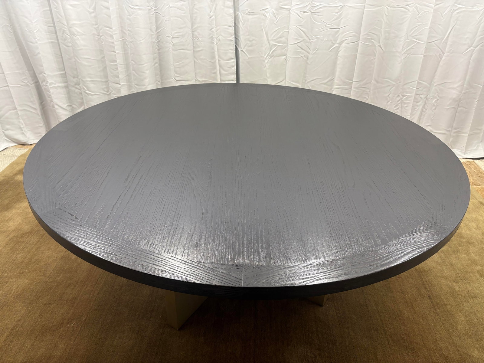 Arhaus Sculptural Pedestal Round Dining Table "” 72" - 10