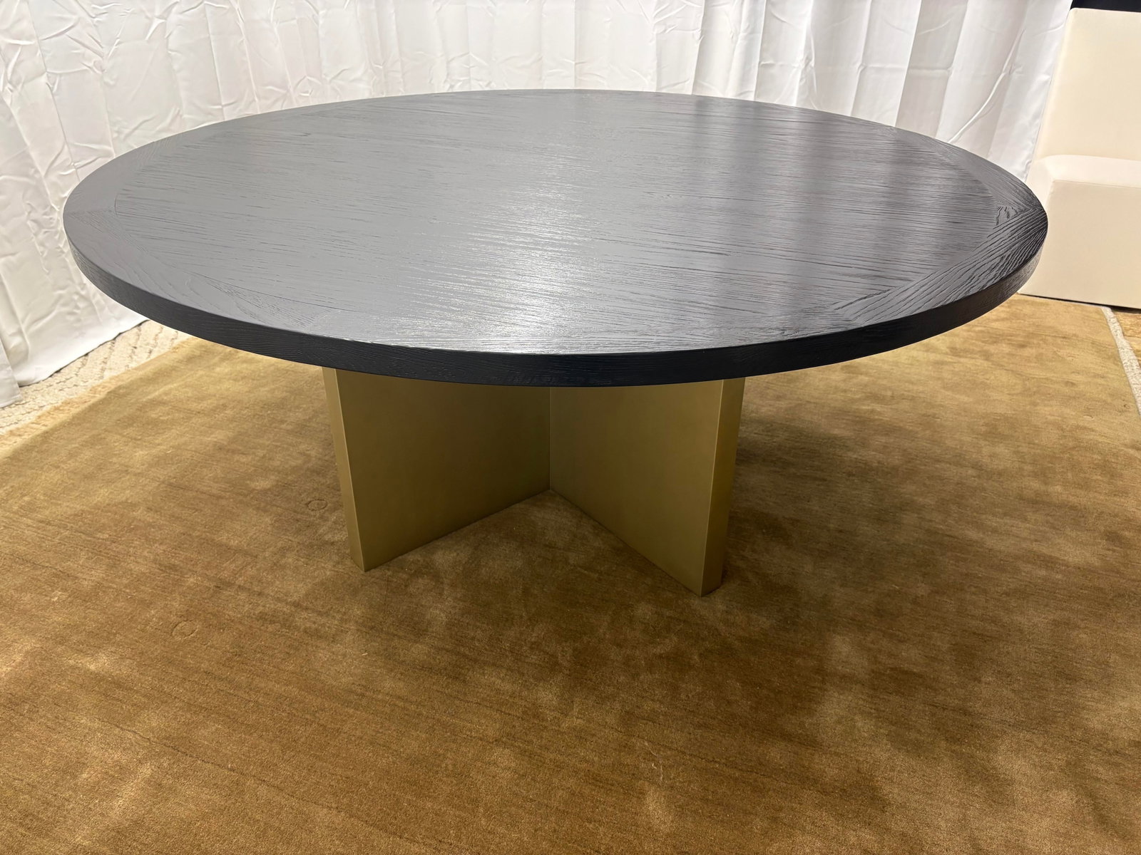 Arhaus Sculptural Pedestal Round Dining Table "” 72" - 18