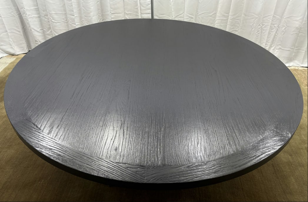 Arhaus Sculptural Pedestal Round Dining Table "” 72" - 2