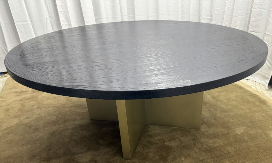 Arhaus Sculptural Pedestal Round Dining Table "” 72" - 7