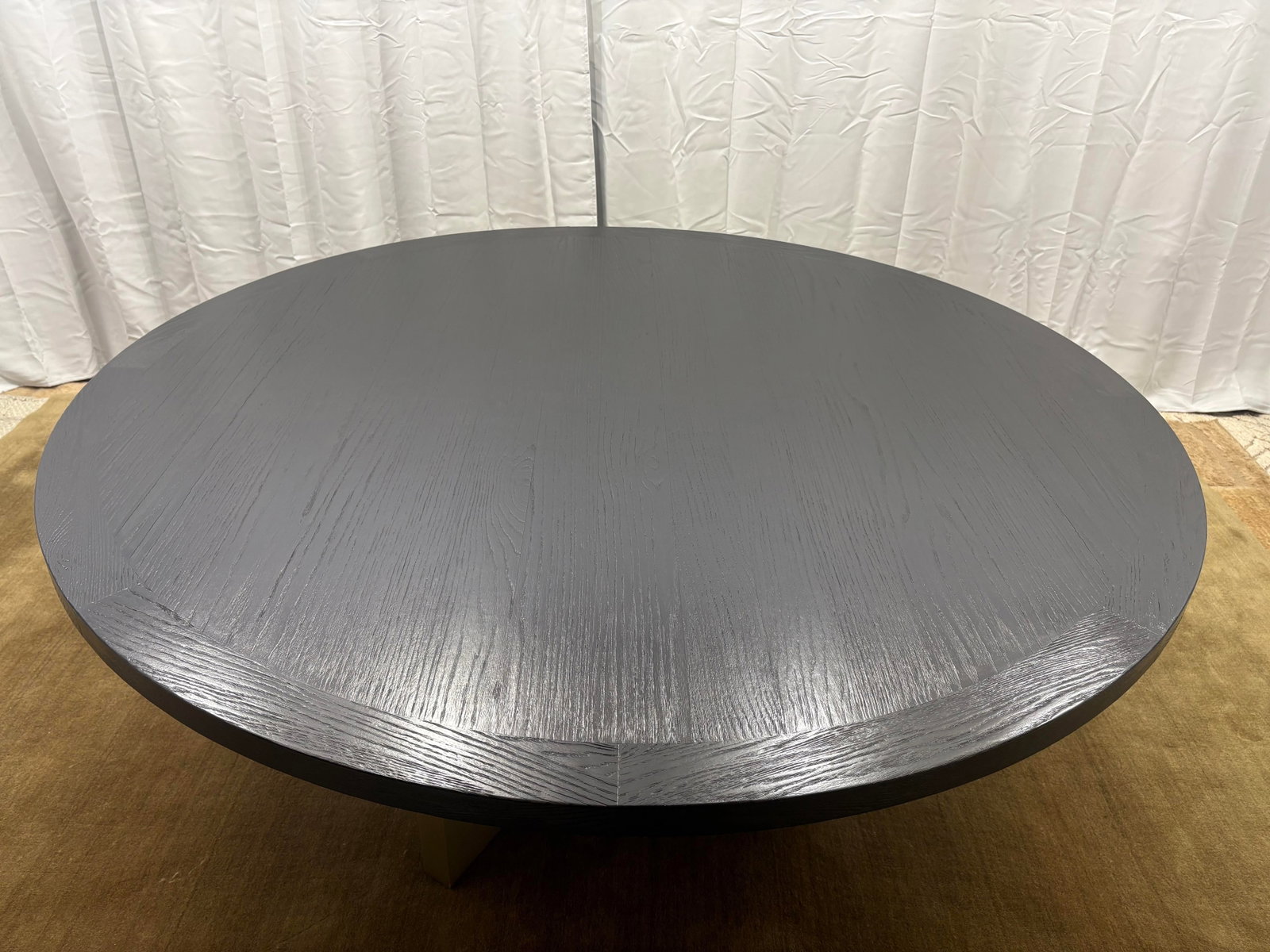 Arhaus Sculptural Pedestal Round Dining Table "” 72" - 9