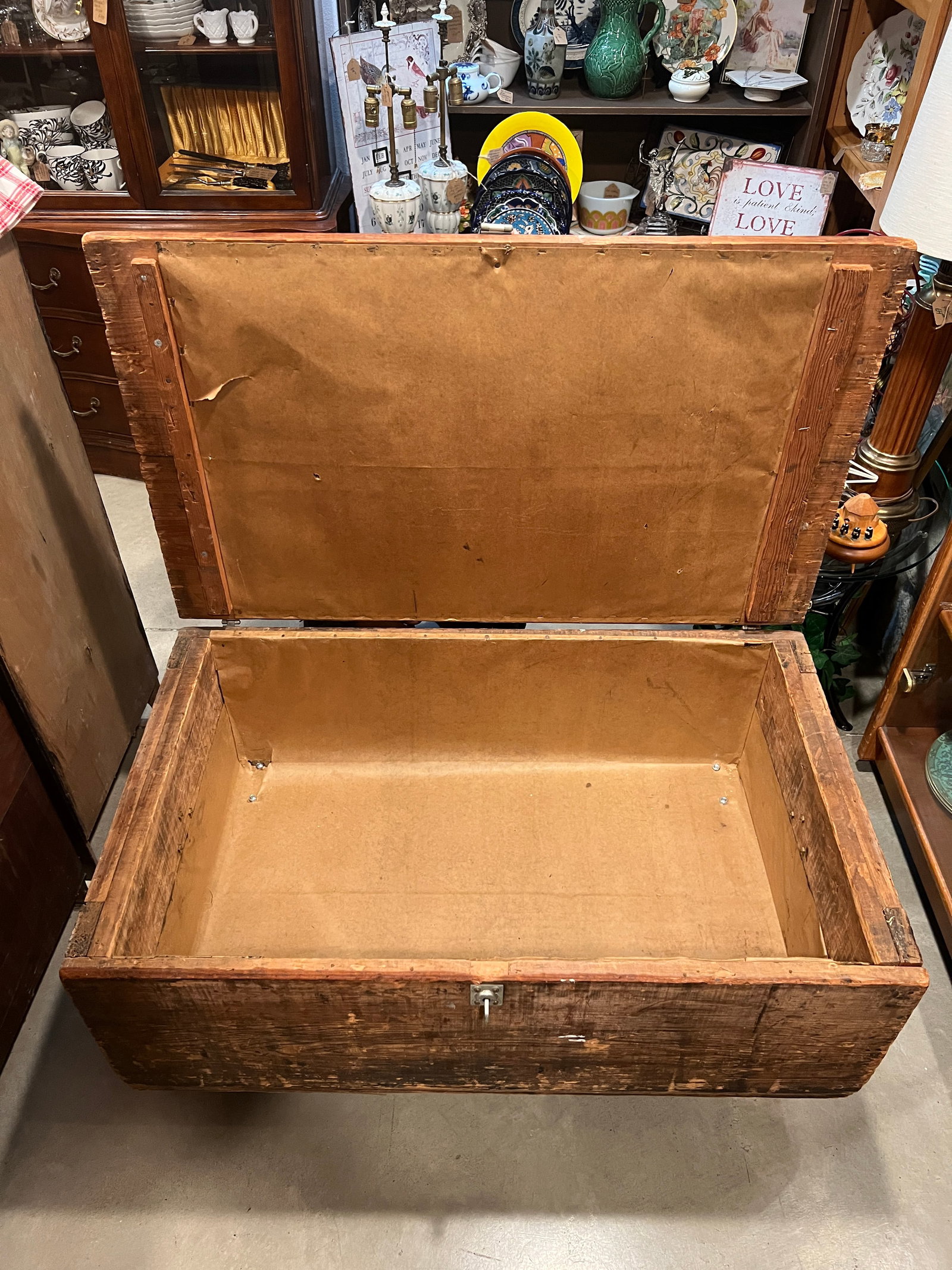 1940s WWII Era U. S. Navy Sailor Footlocker Trunk – L.E. McDonald USN– Original Stencil - 6