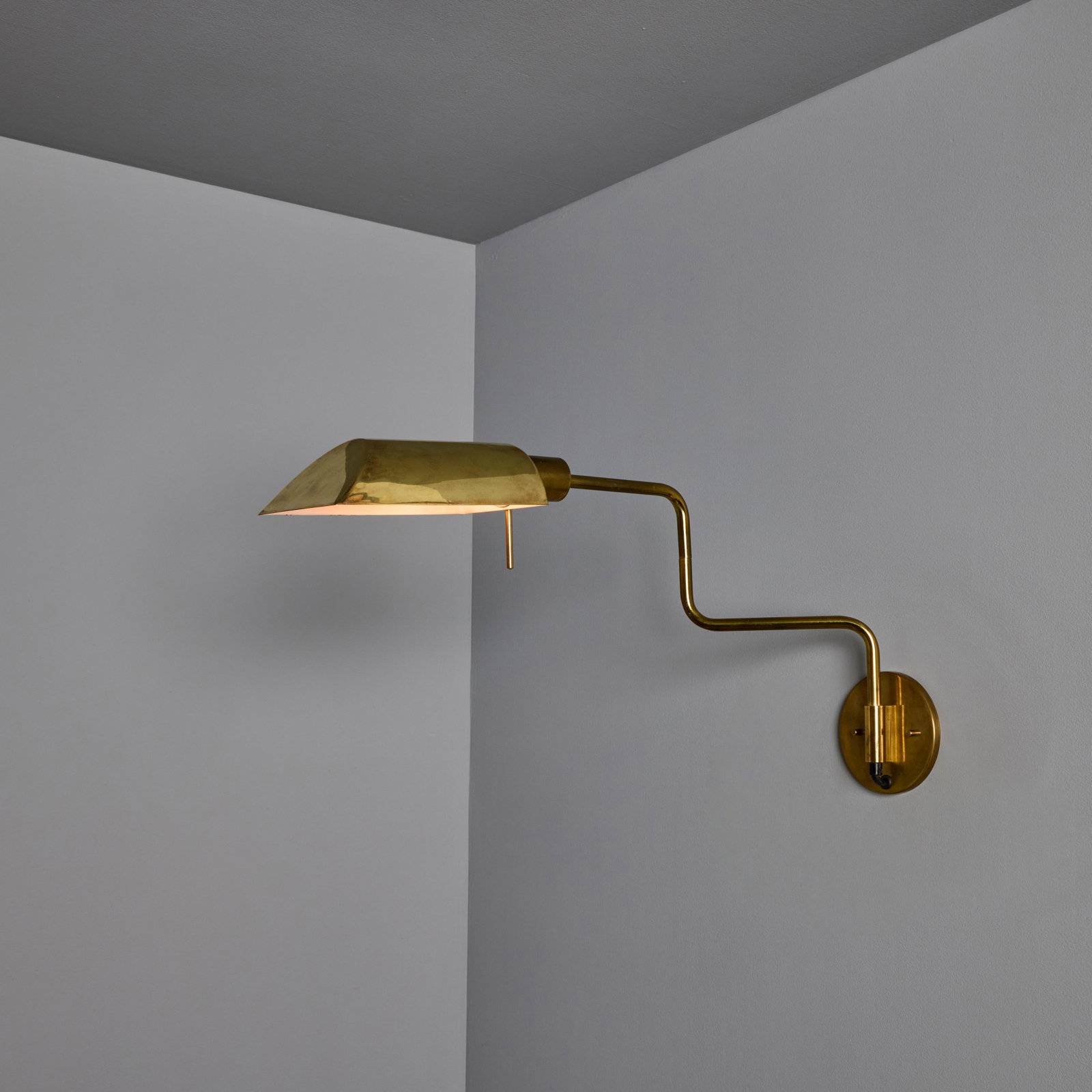 1970s Zonca Articulating Brass Wall Lamps - a Pair - 12