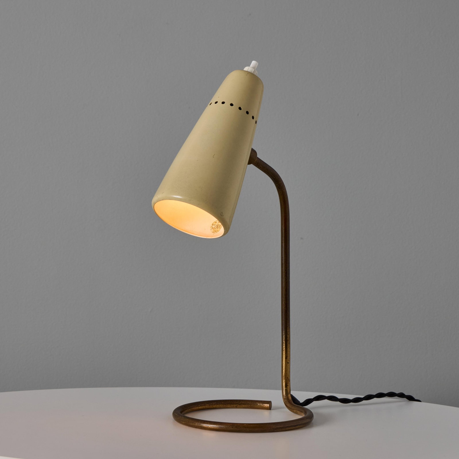 1950s Stilnovo Table Lamp With Original Yellow Label - 3