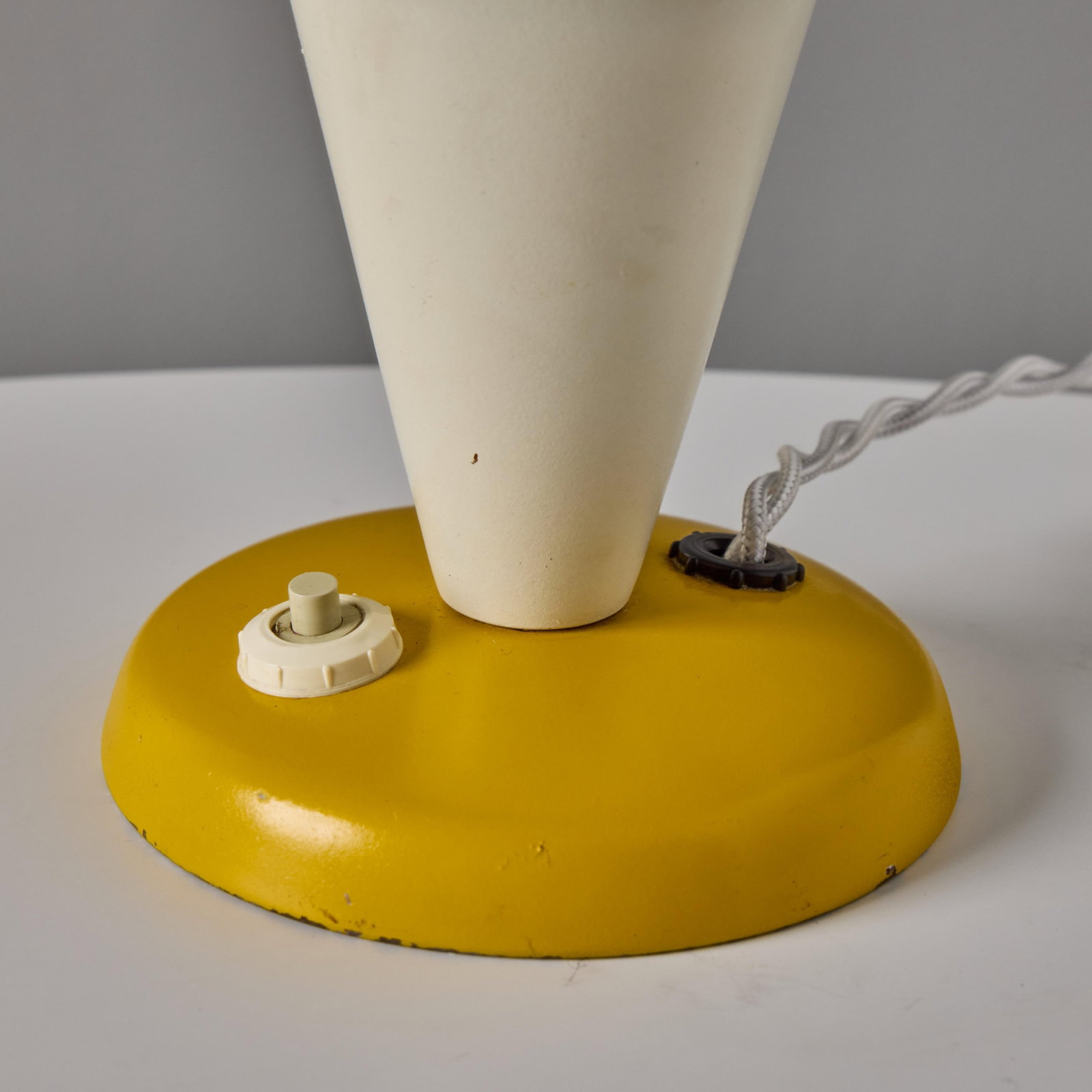 Pair of 1940s Josef Hurka Yellow Adjustable Shade Table Lamps for Napako - 11