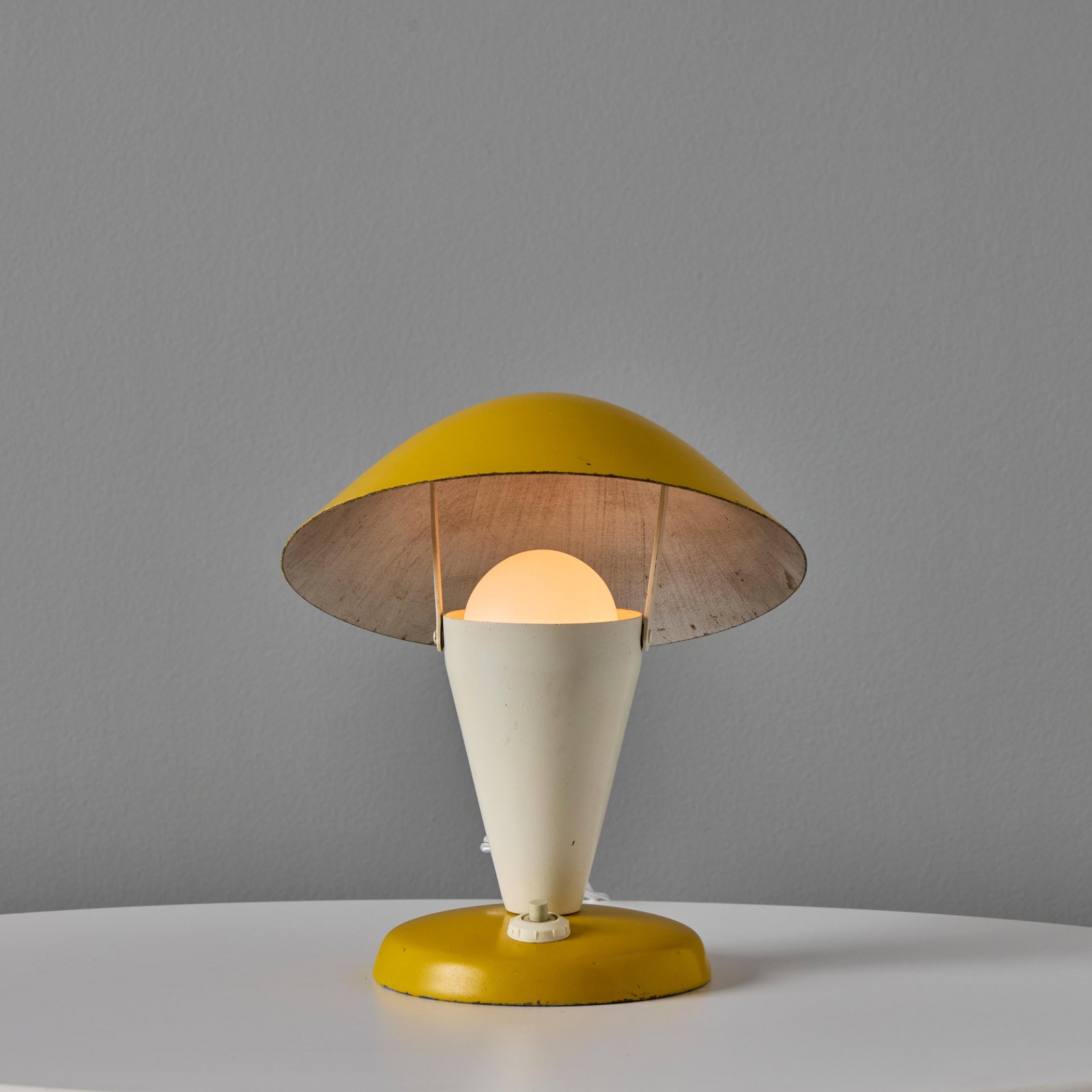 Pair of 1940s Josef Hurka Yellow Adjustable Shade Table Lamps for Napako - 5