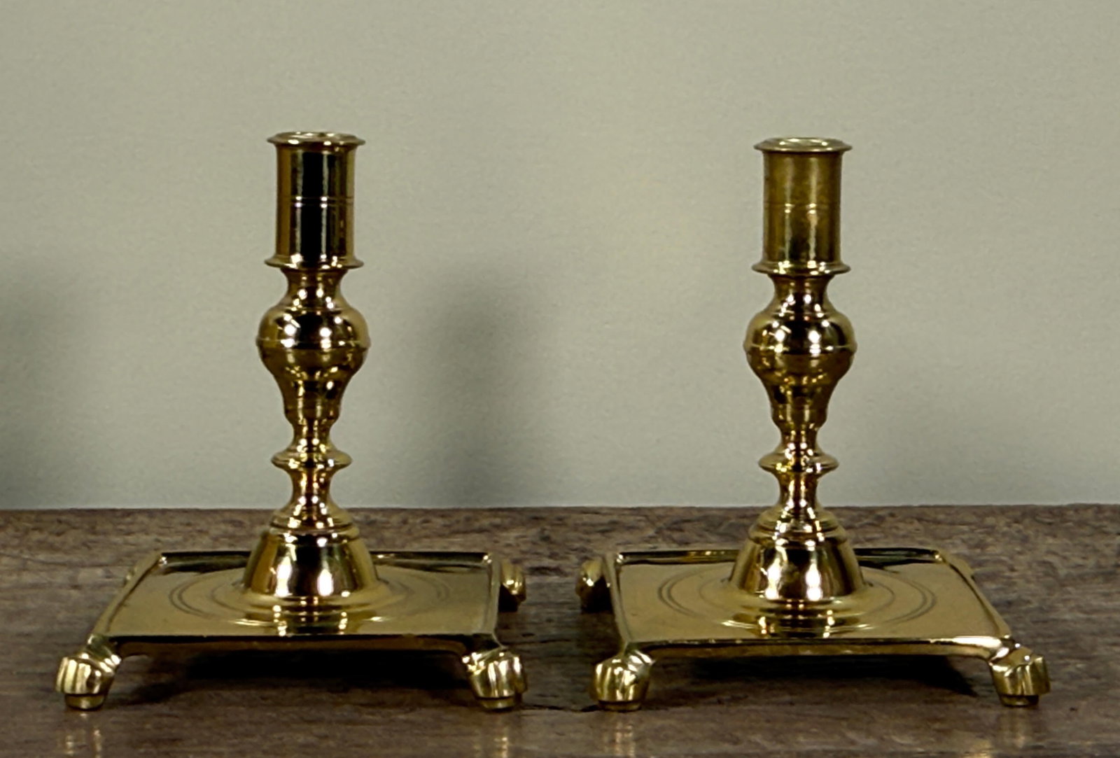 Vintage Virginia Metalcrafters Brass Candlesticks for Colonial Williamsburg - A Pair - 2