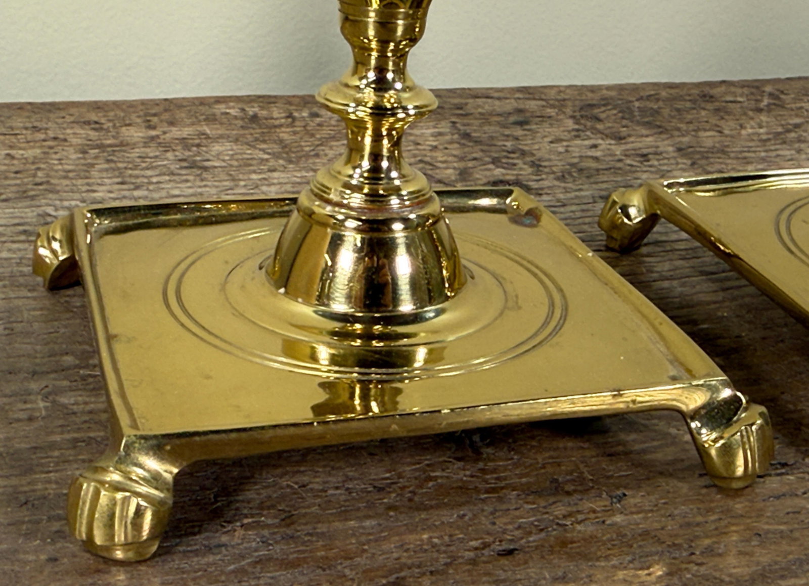 Vintage Virginia Metalcrafters Brass Candlesticks for Colonial Williamsburg - A Pair - 7