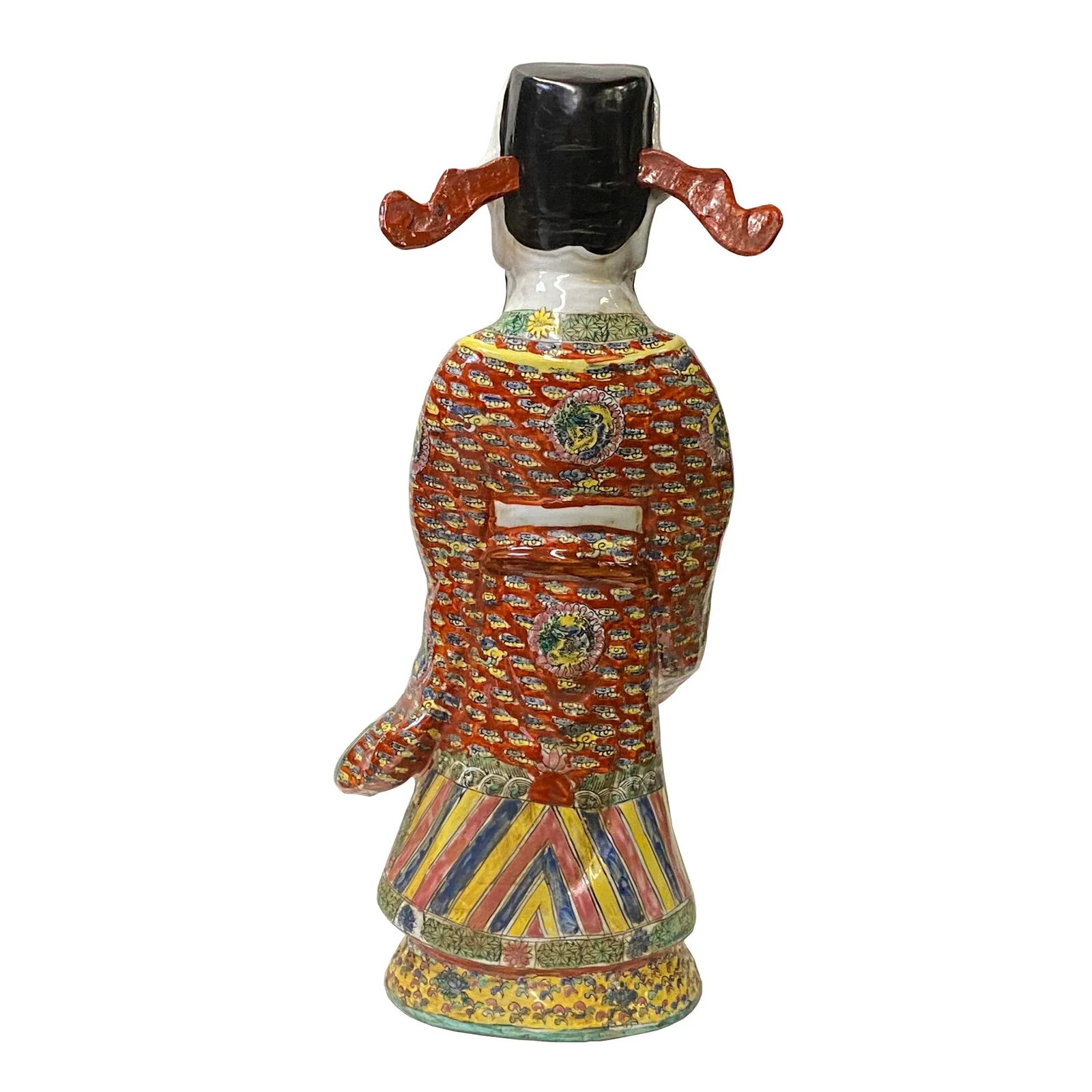 Chinese Canton Color Mixed Fenghsui Fok Lok Shao Figure Set - 8