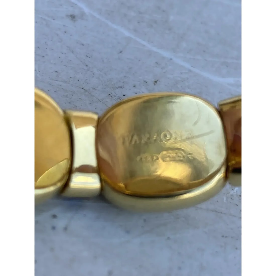Faraone 18kt Gold Expandable Cuff Italian - 10