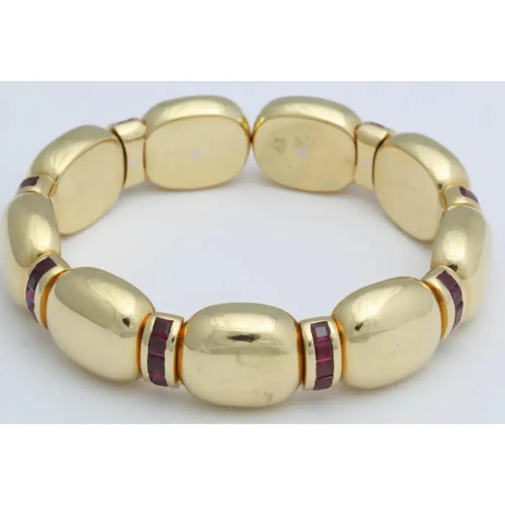 Faraone 18kt Gold Expandable Cuff Italian - 5