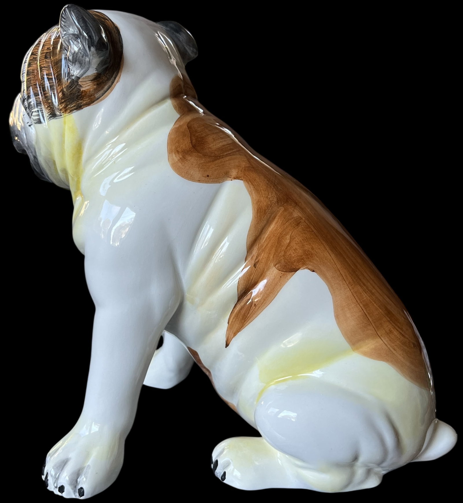 Mid 20th Century Staffordshire Porcelain Pug Hand-Painted English Charm - 6