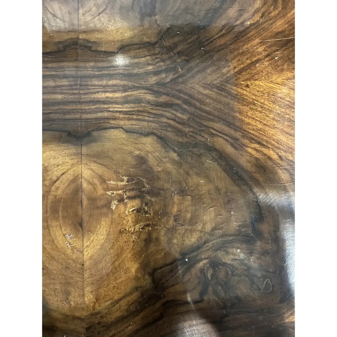 1920s Hungarian Bauhaus Walnut Veneer Two Tier Occasional Table - 10