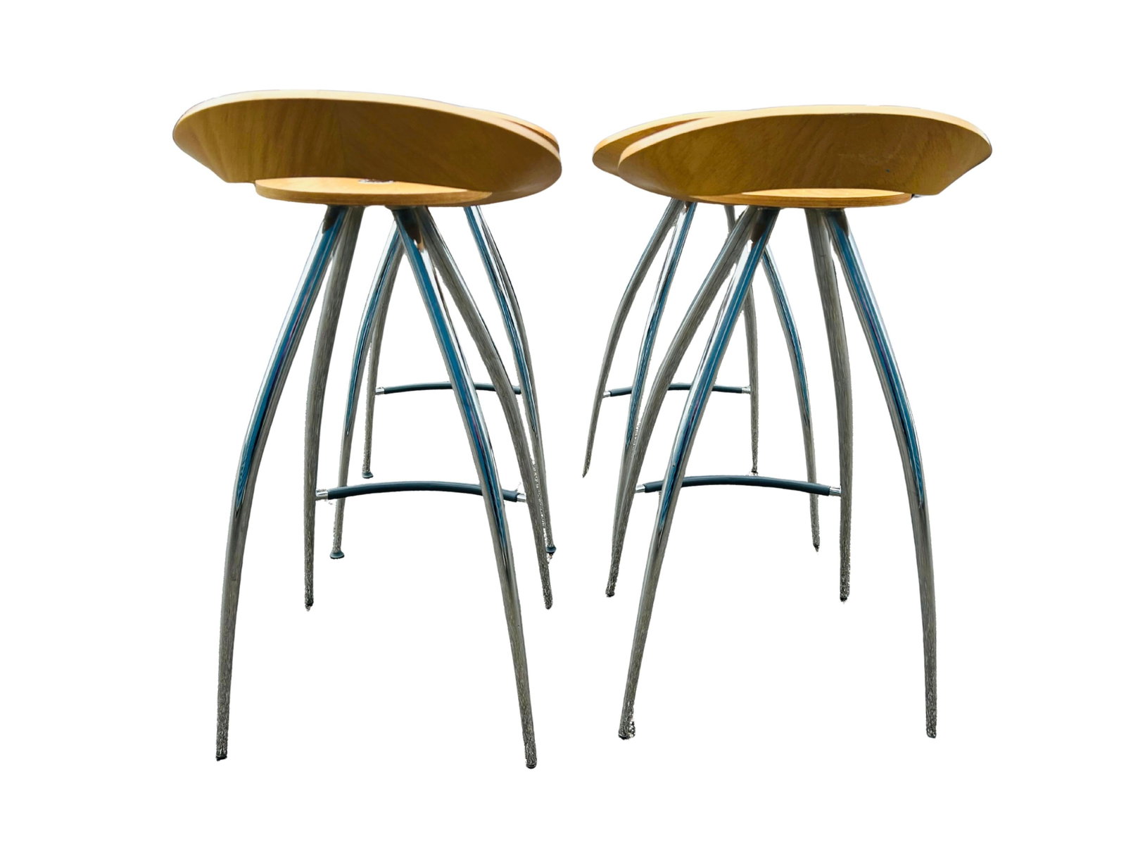Late 20th Century Magis Lyra Barstool by Design Group Italia – Iconic Italian Modern Chrome & - 11