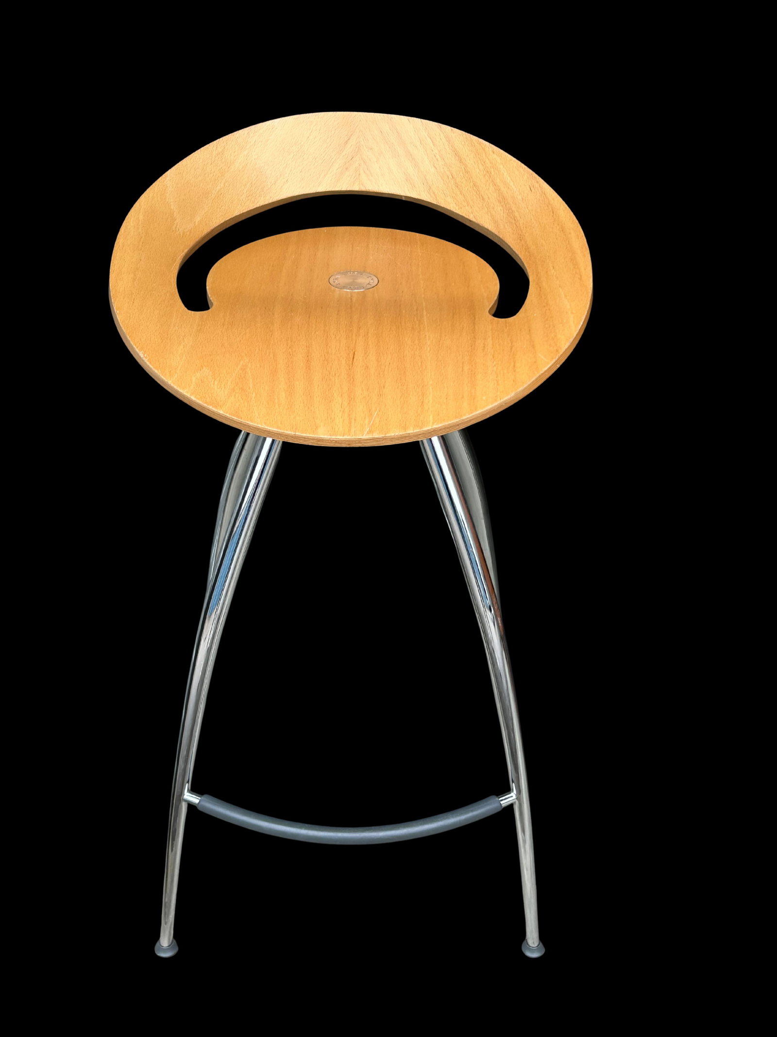 Late 20th Century Magis Lyra Barstool by Design Group Italia – Iconic Italian Modern Chrome & - 12